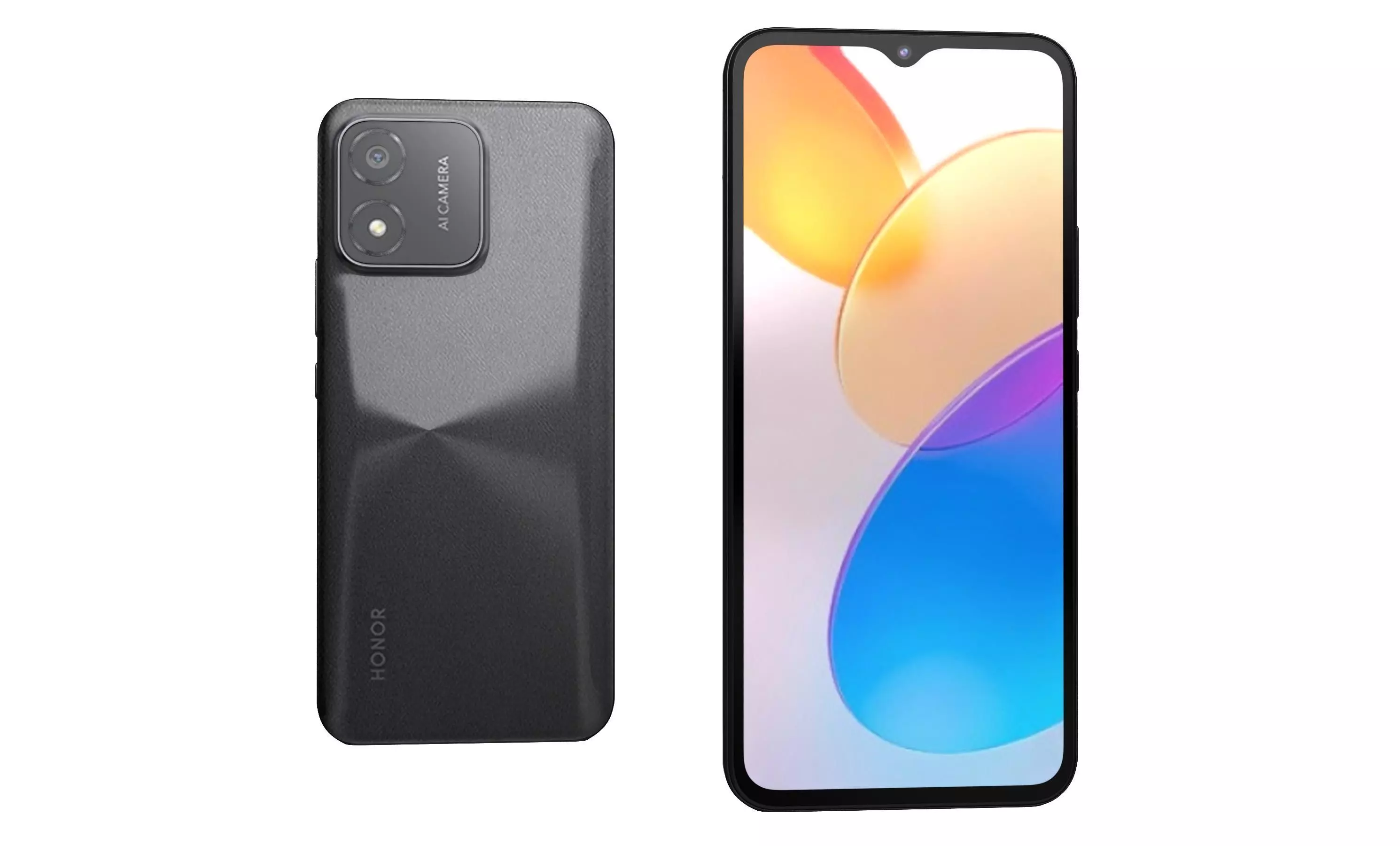 Honor X5 Black High Poly 3D model_31