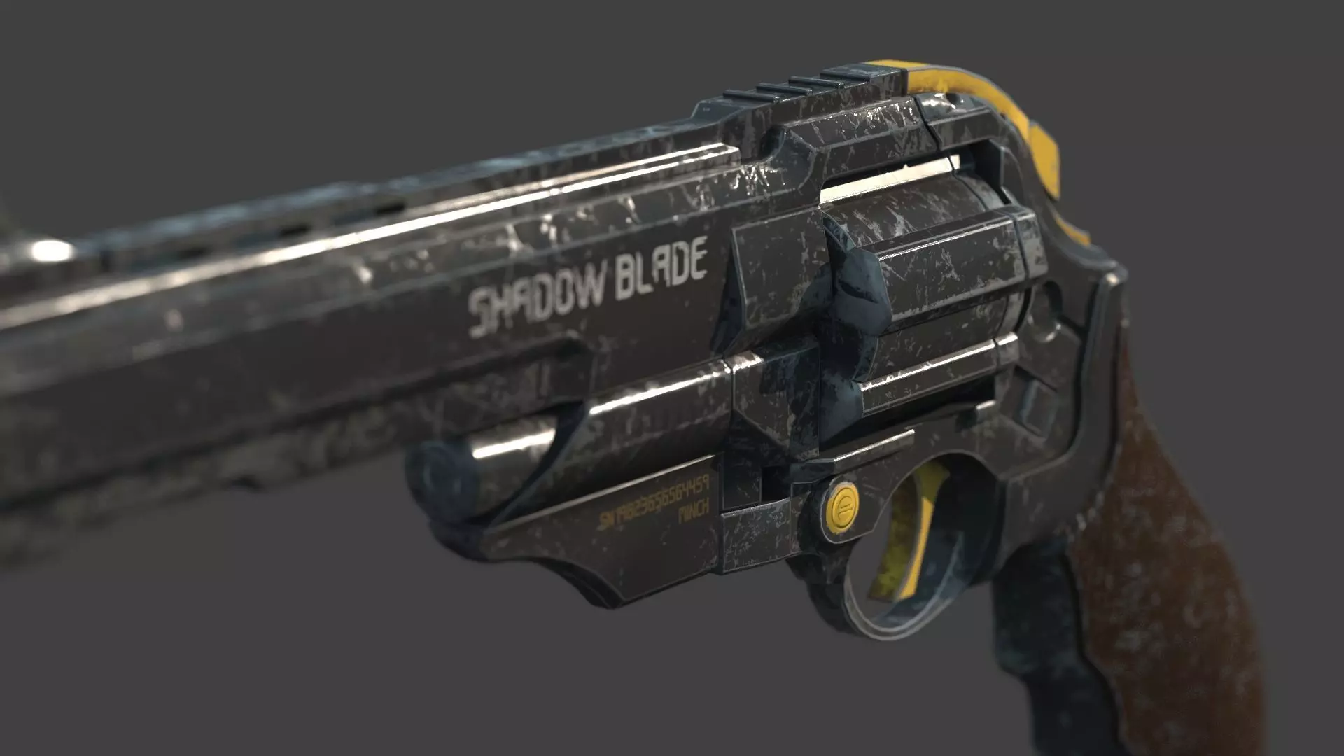 Future Sci-Fi Revolver 3D model_1