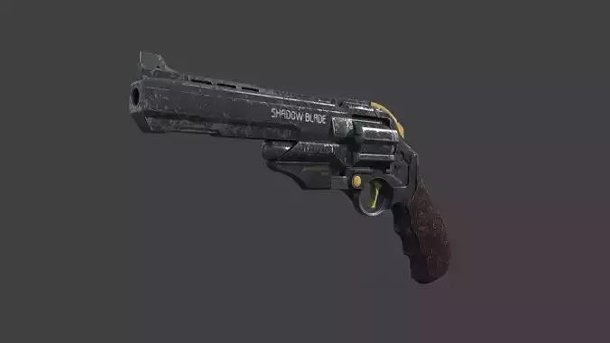 Future Sci-Fi Revolver 3D model