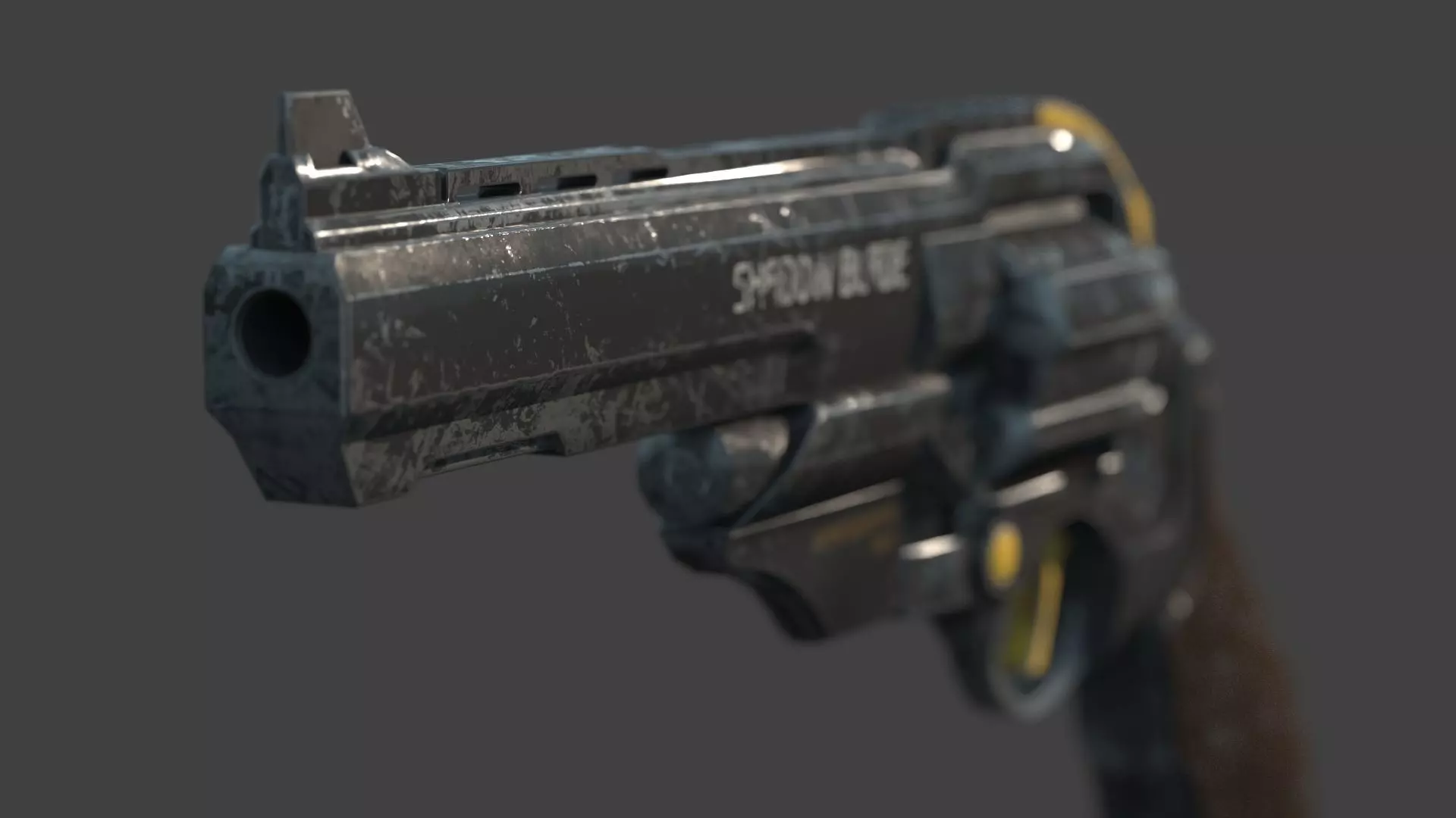 Future Sci-Fi Revolver 3D model_7