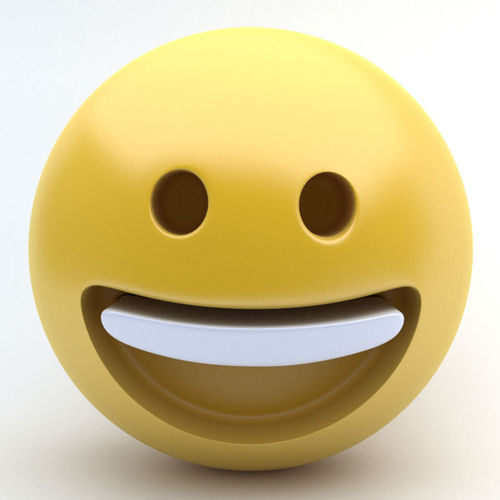 EMOJI Happy Low-poly 3D model