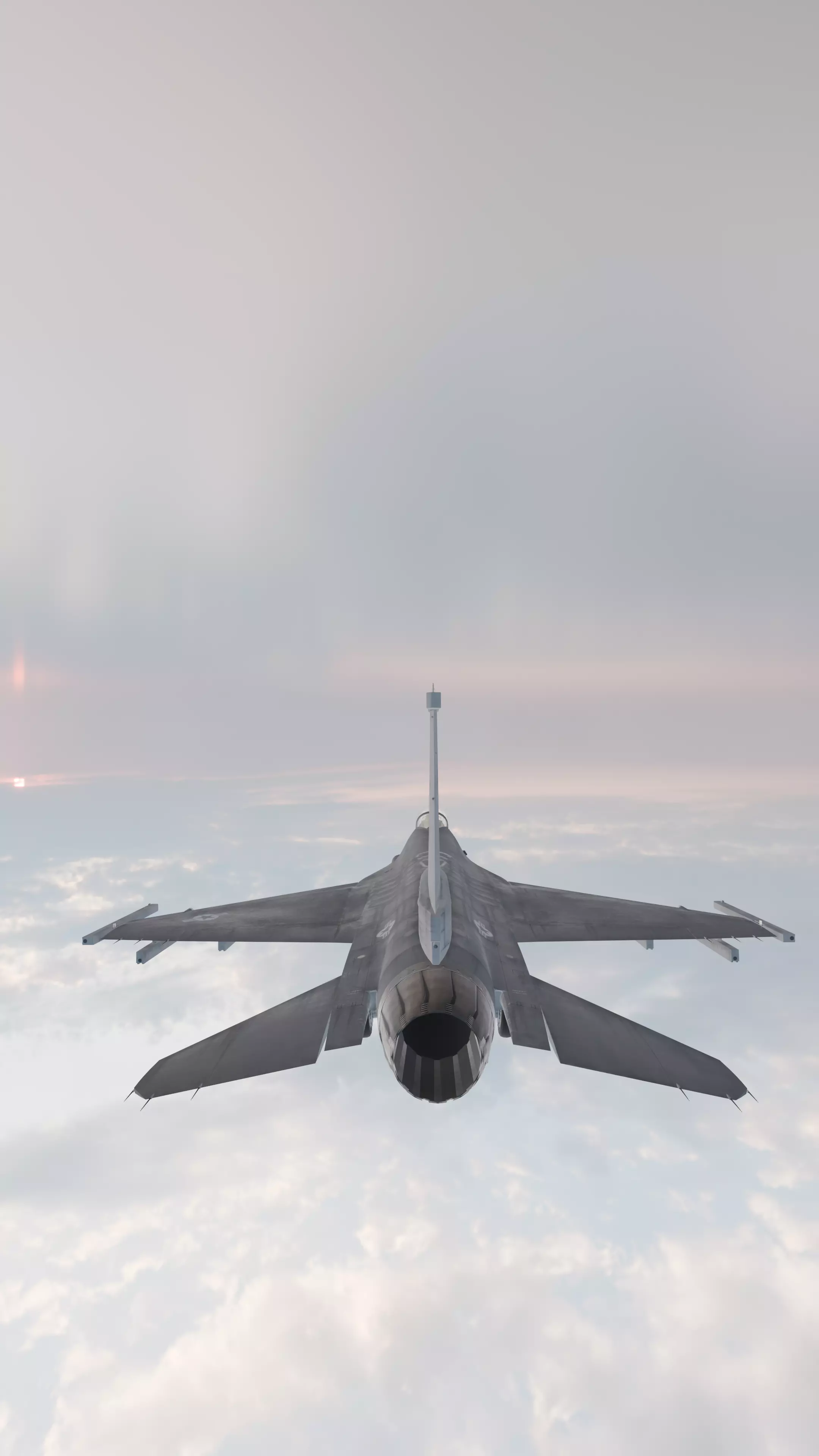 F16 Fighting Falcon Realistic PBR Fighter Jet 3D Model Low-poly 3D model_2