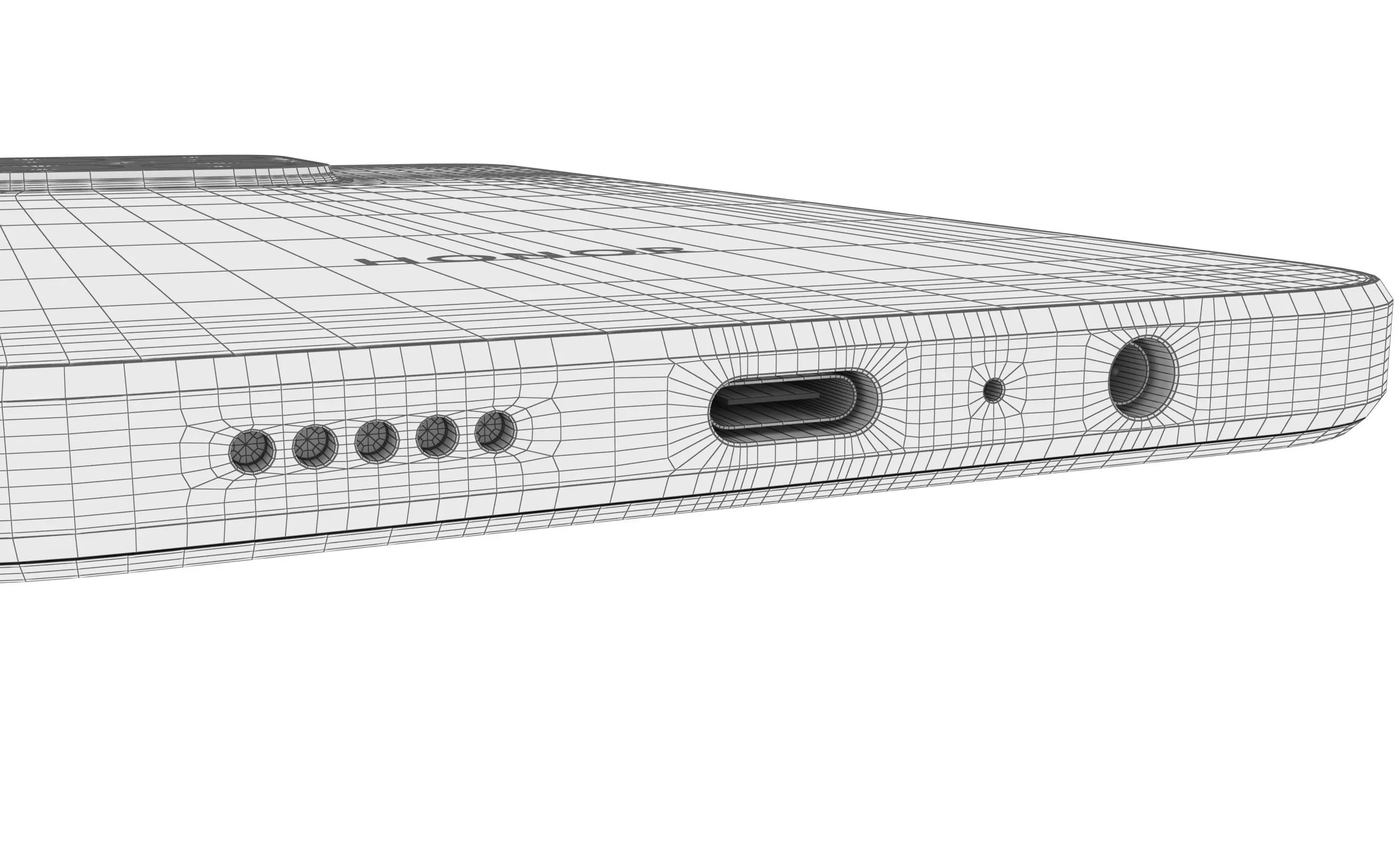 Honor X5b Plus Ocean Blue High Poly 3D model_23