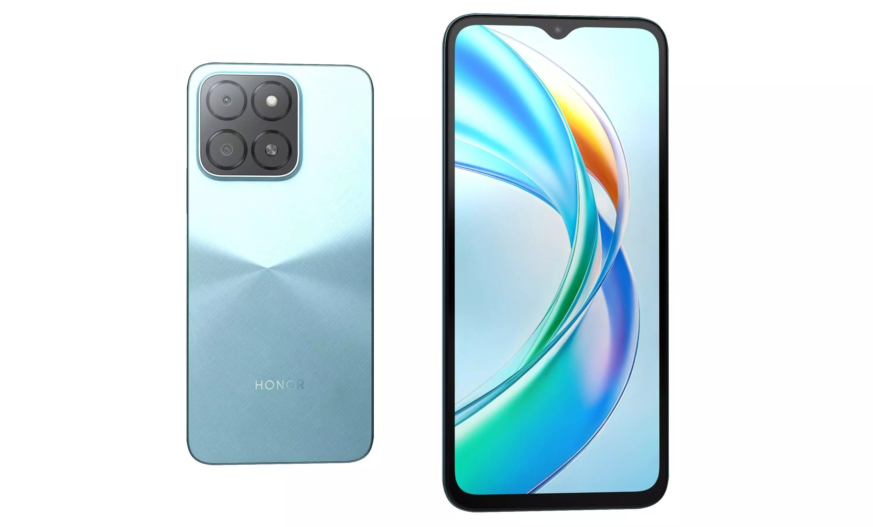 Honor X5b Plus Ocean Blue High Poly 3D model_29