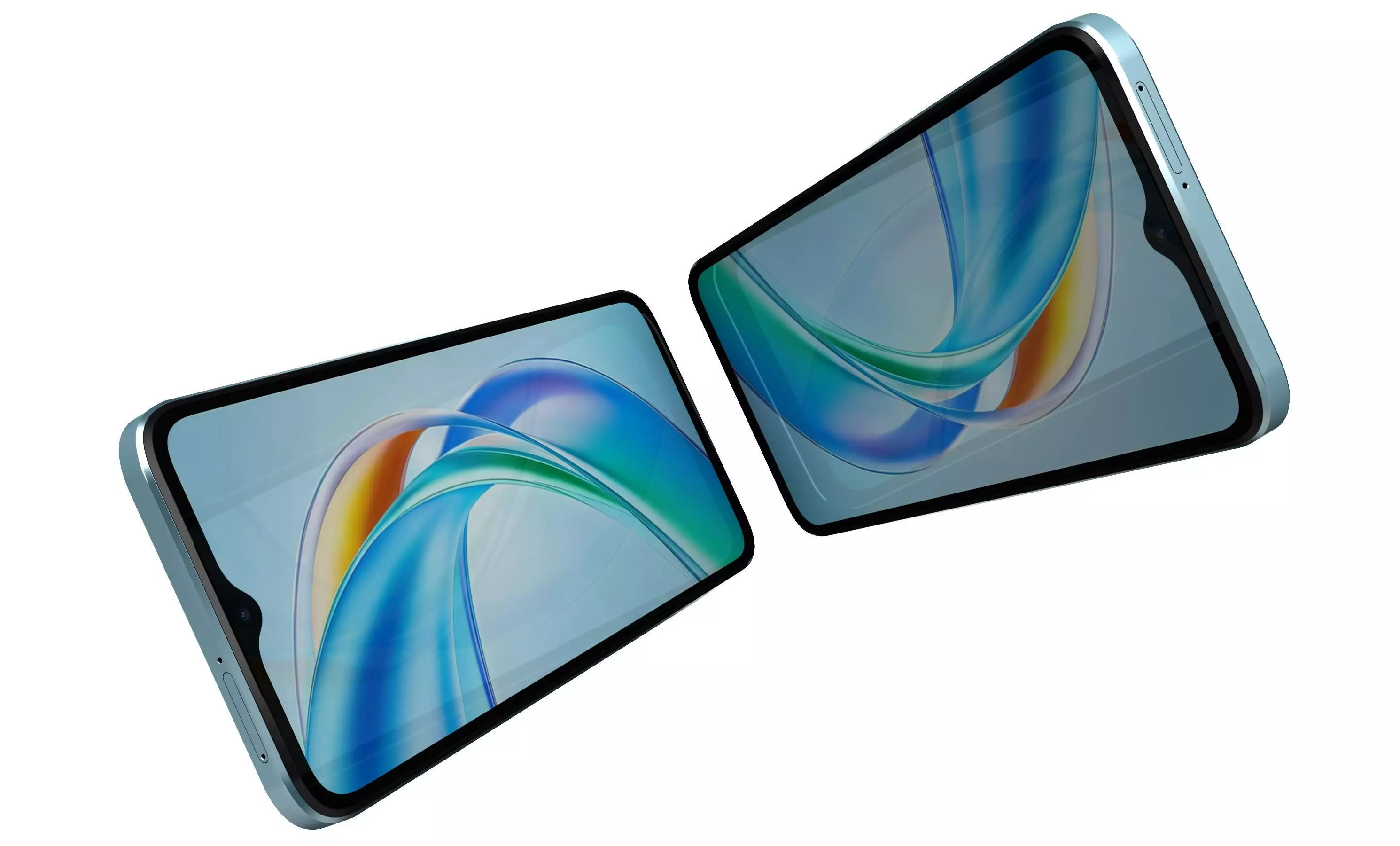 Honor X5b Plus Ocean Blue High Poly 3D model_3