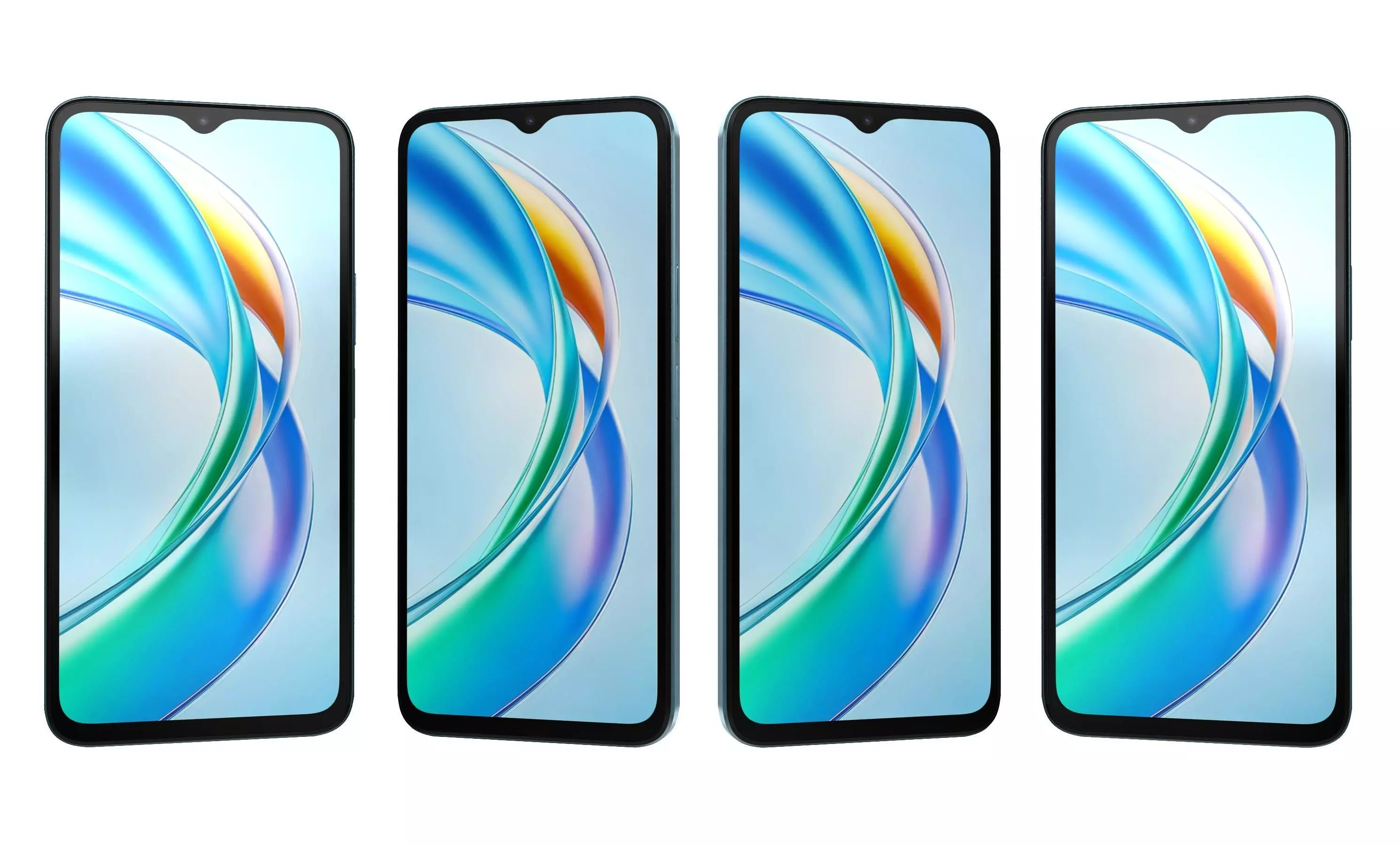 Honor X5b Plus Ocean Blue High Poly 3D model_10