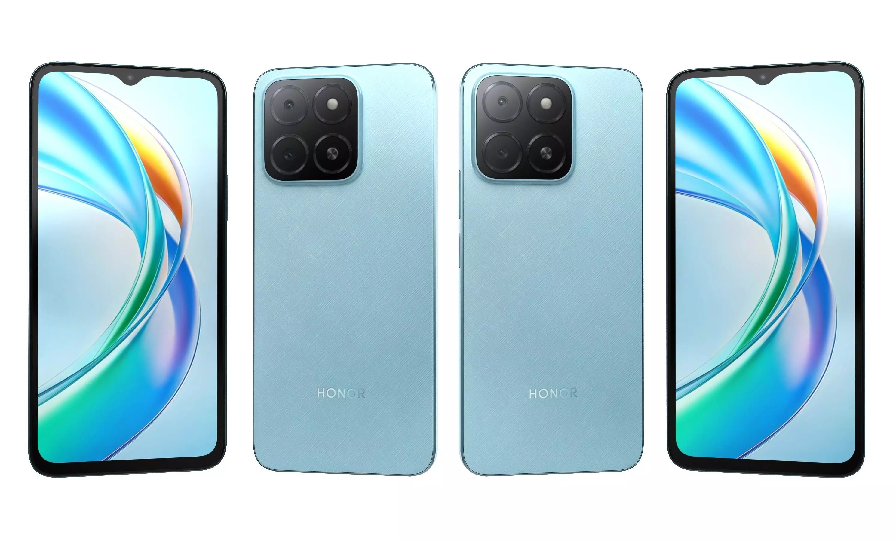 Honor X5b Plus Ocean Blue High Poly 3D model_20