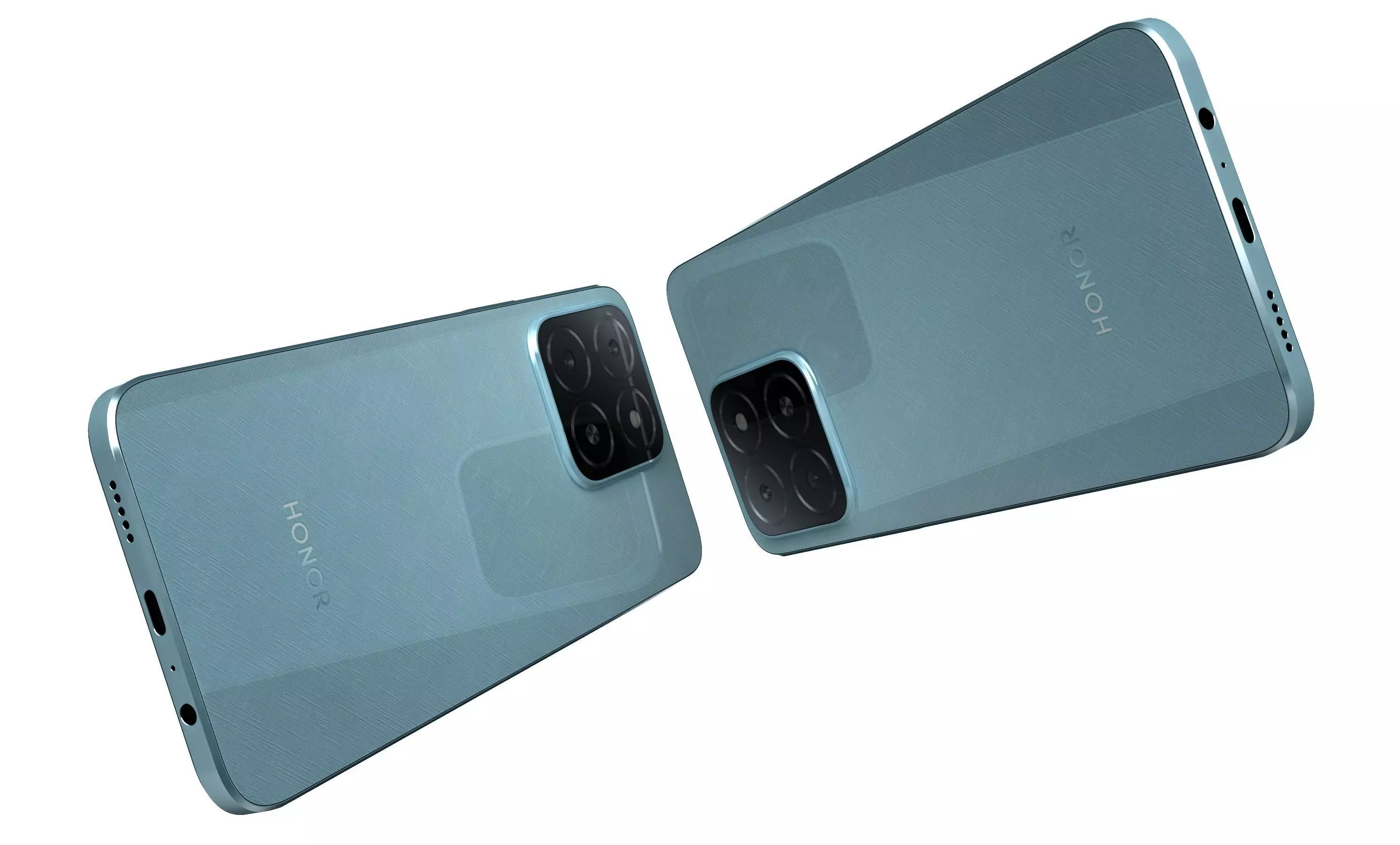 Honor X5b Plus Ocean Blue High Poly 3D model_4