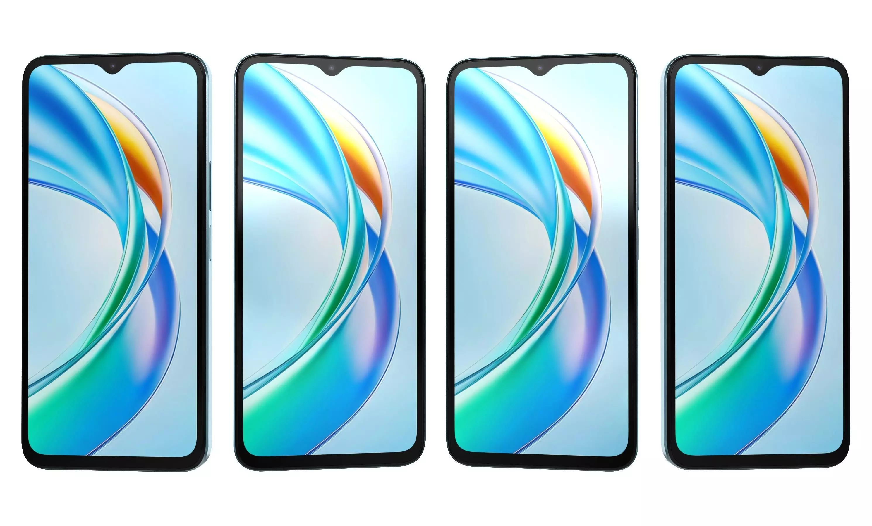 Honor X5b Plus Ocean Blue High Poly 3D model_28