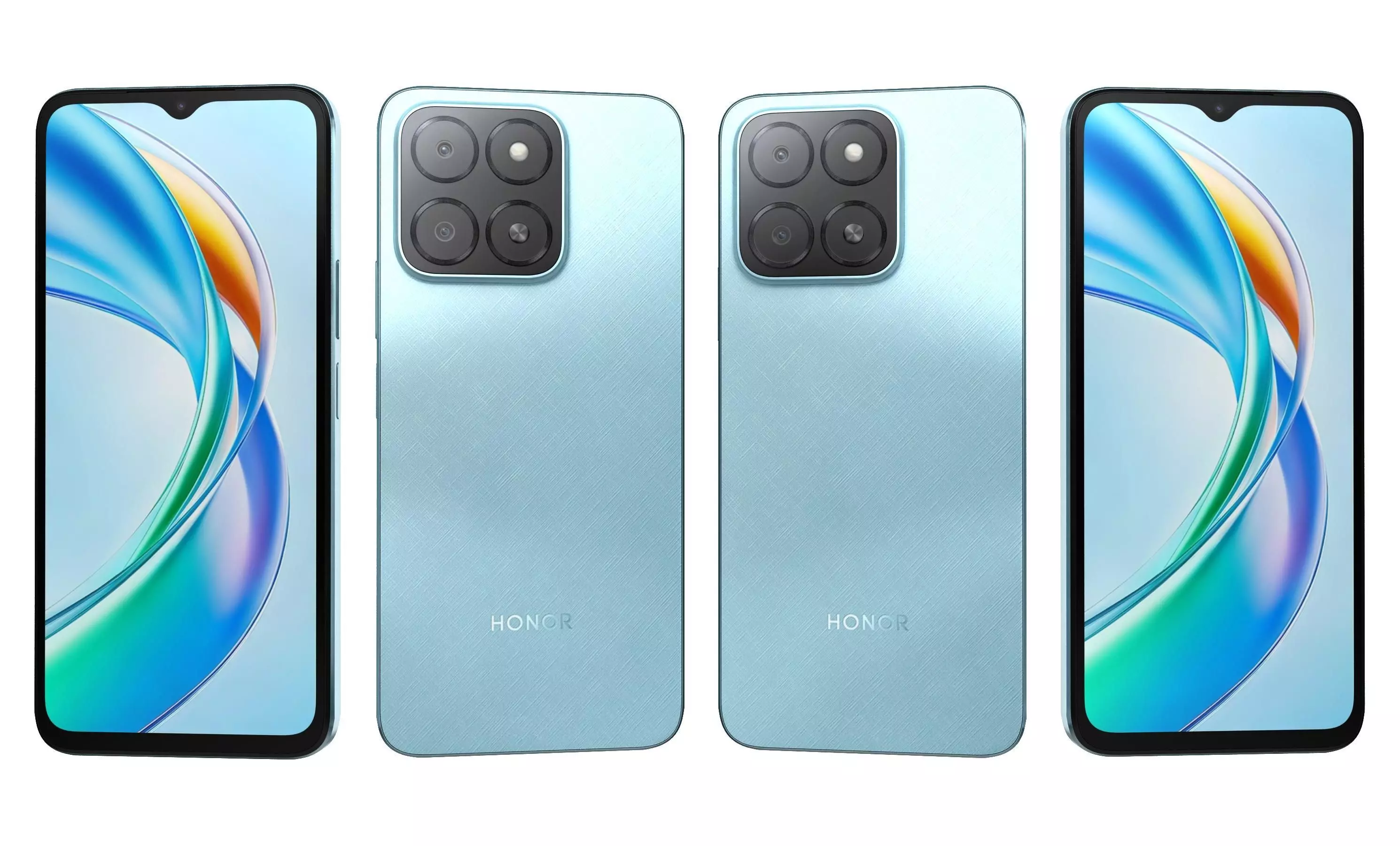 Honor X5b Plus Ocean Blue High Poly 3D model_25