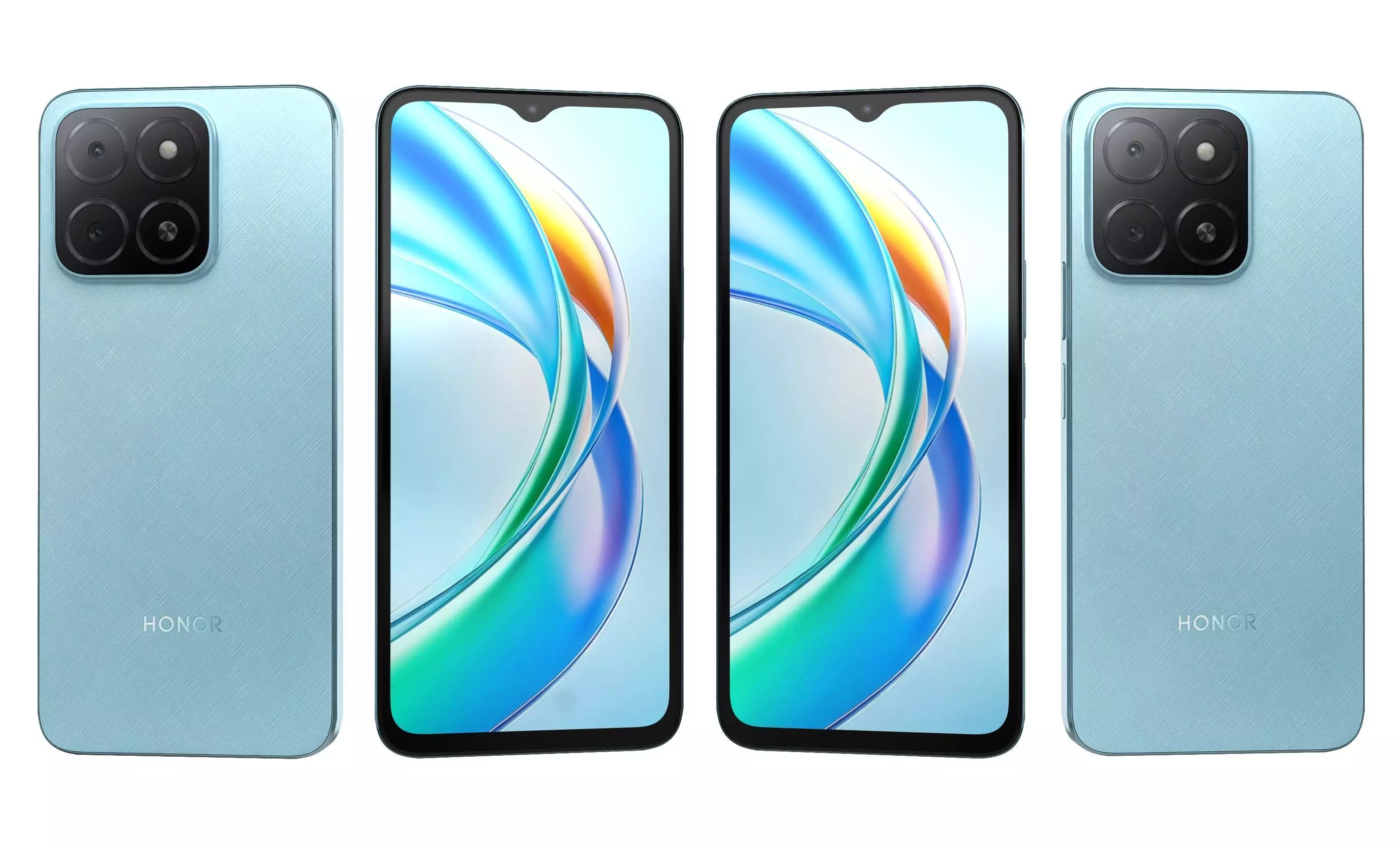 Honor X5b Plus Ocean Blue High Poly 3D model_27