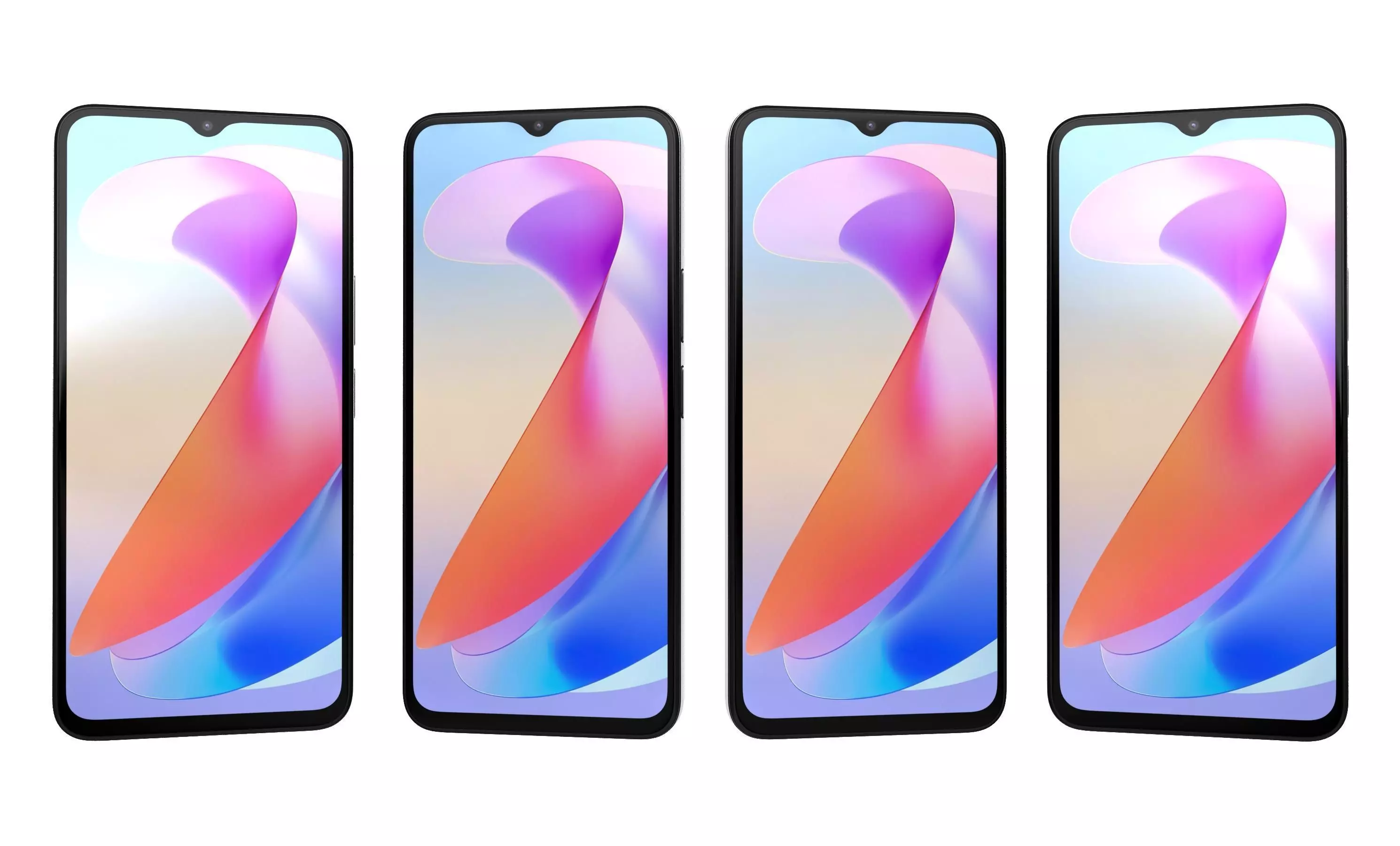 Honor X6a Black High Poly 3D model_10