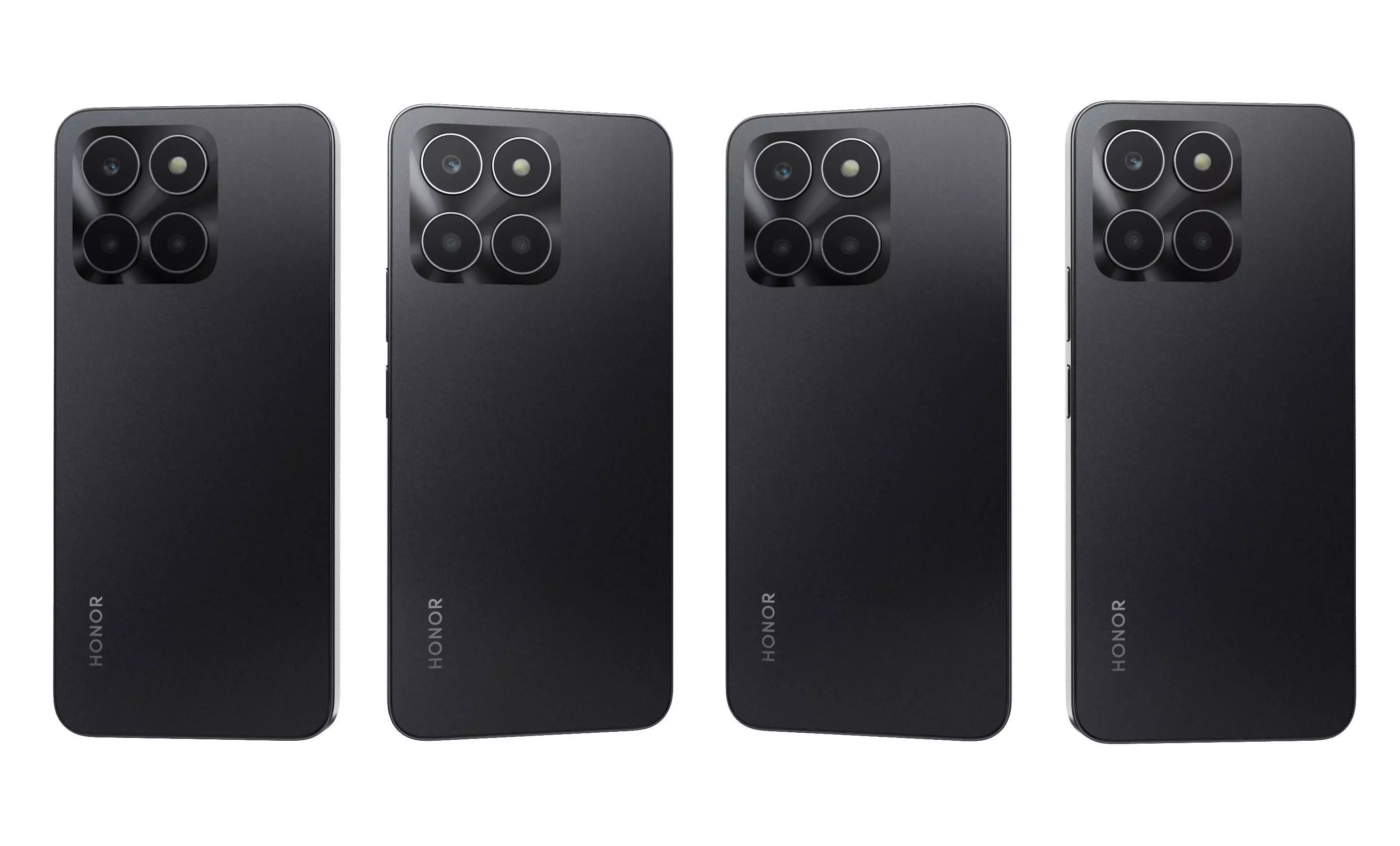 Honor X6a Black High Poly 3D model_25