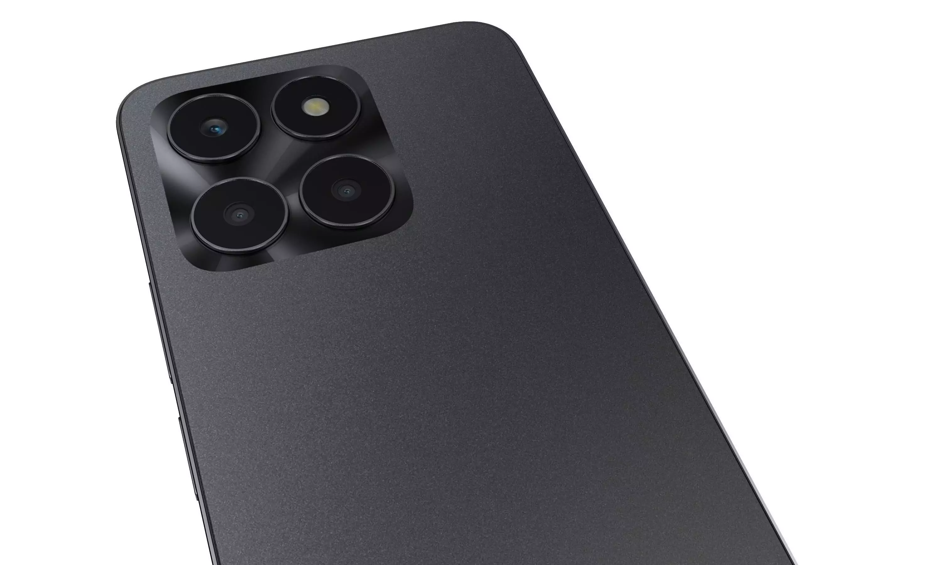 Honor X6a Black High Poly 3D model_9