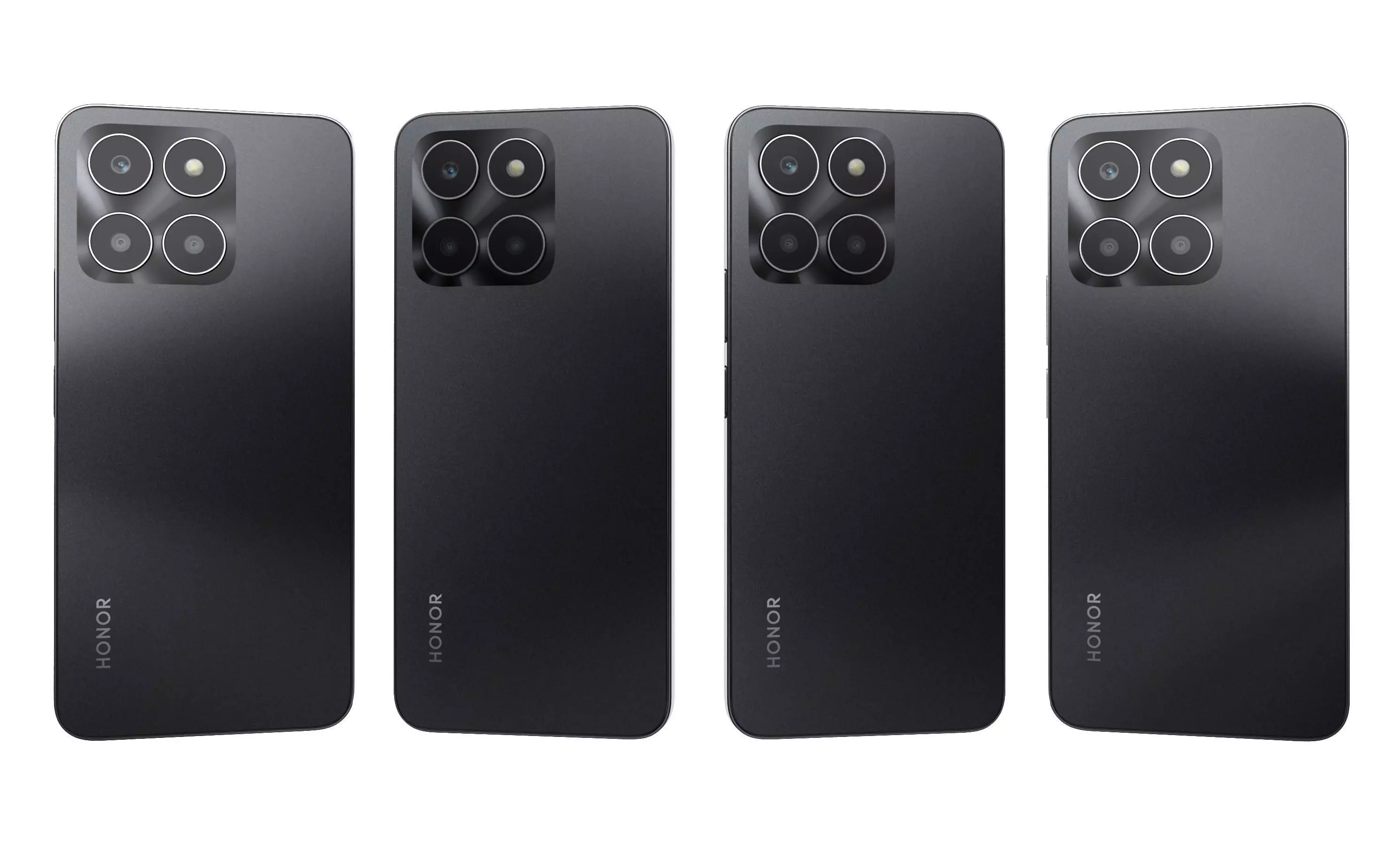 Honor X6a Black High Poly 3D model_23