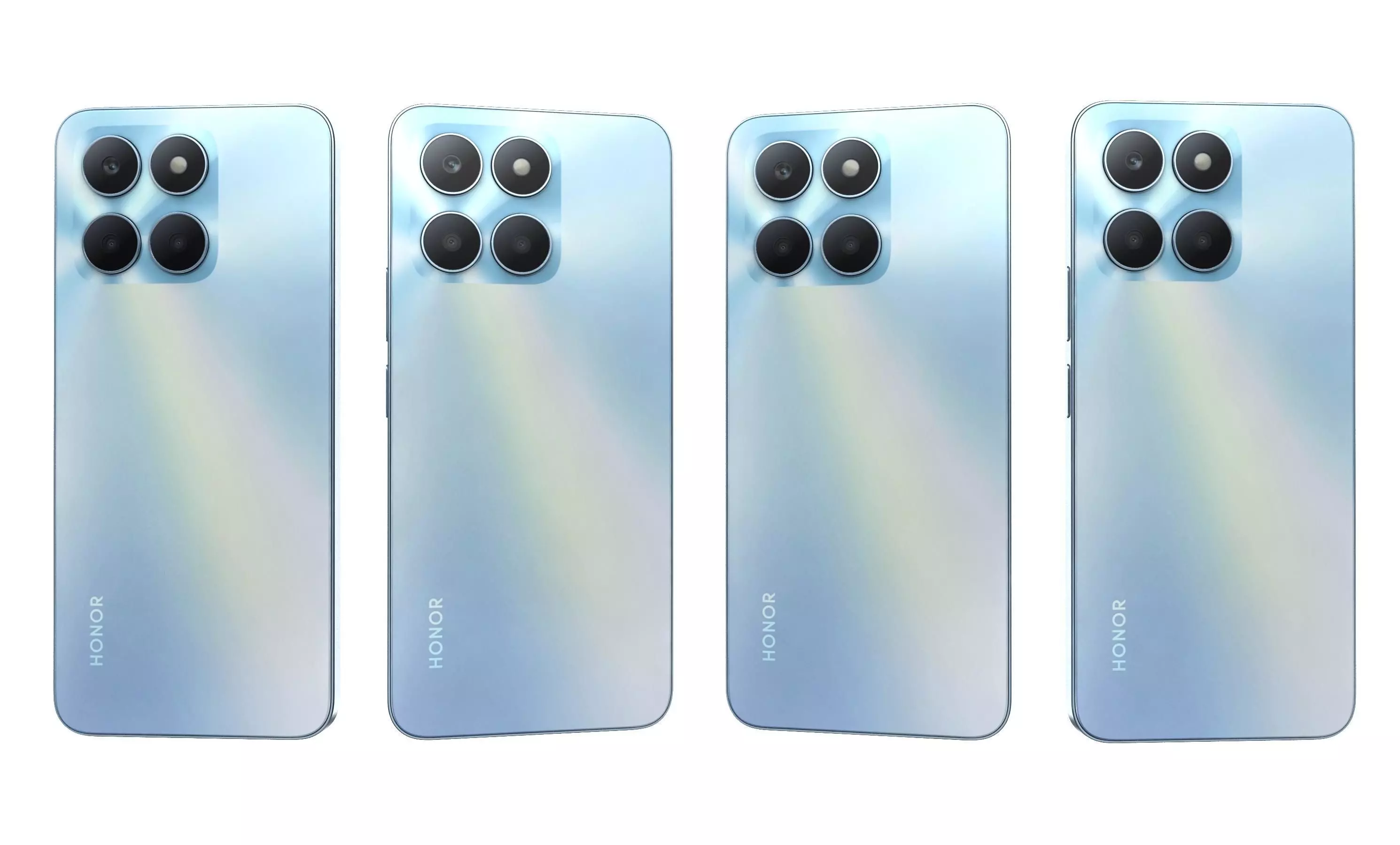 Honor X6a Blue High Poly 3D model_25