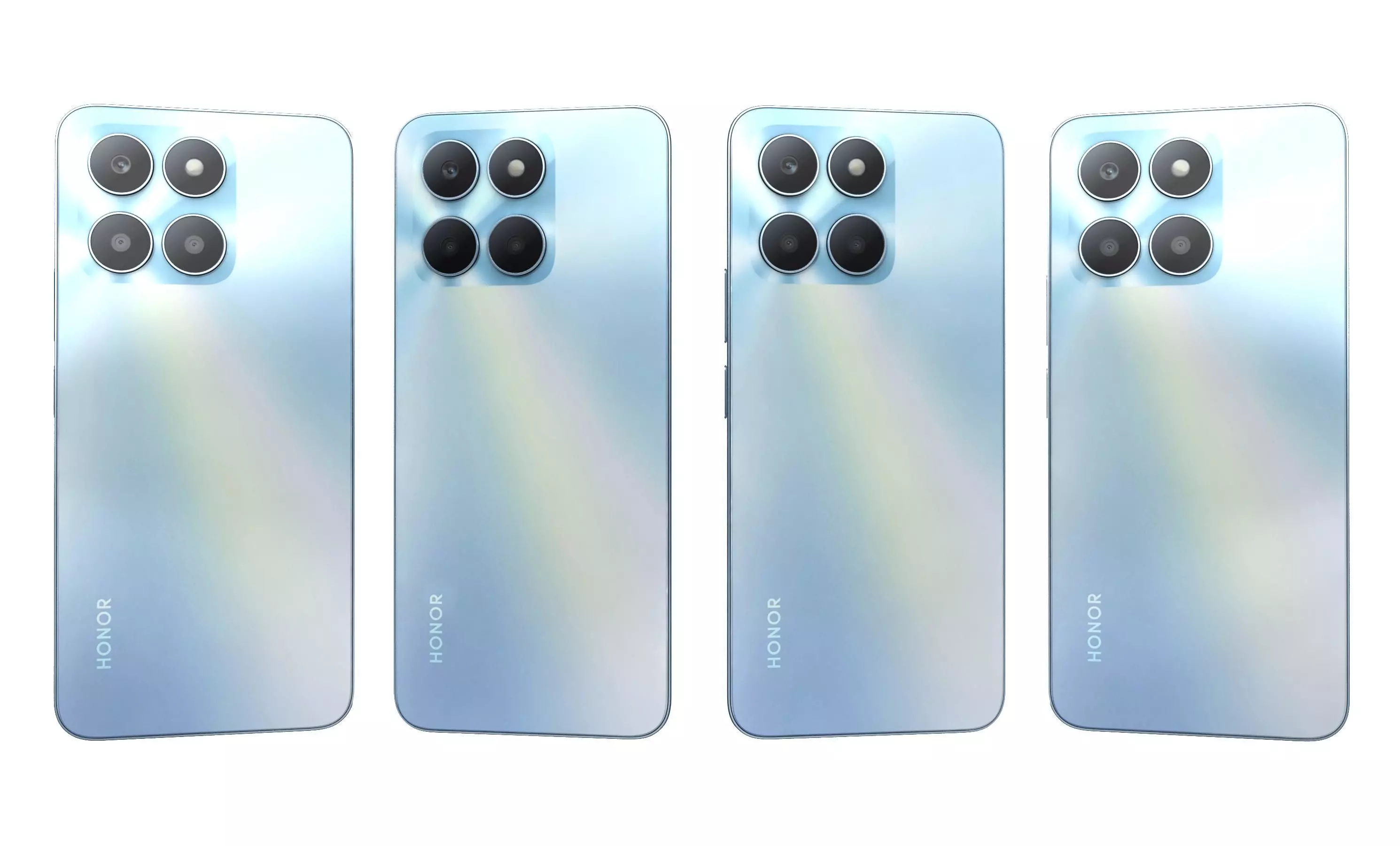 Honor X6a Blue High Poly 3D model_23