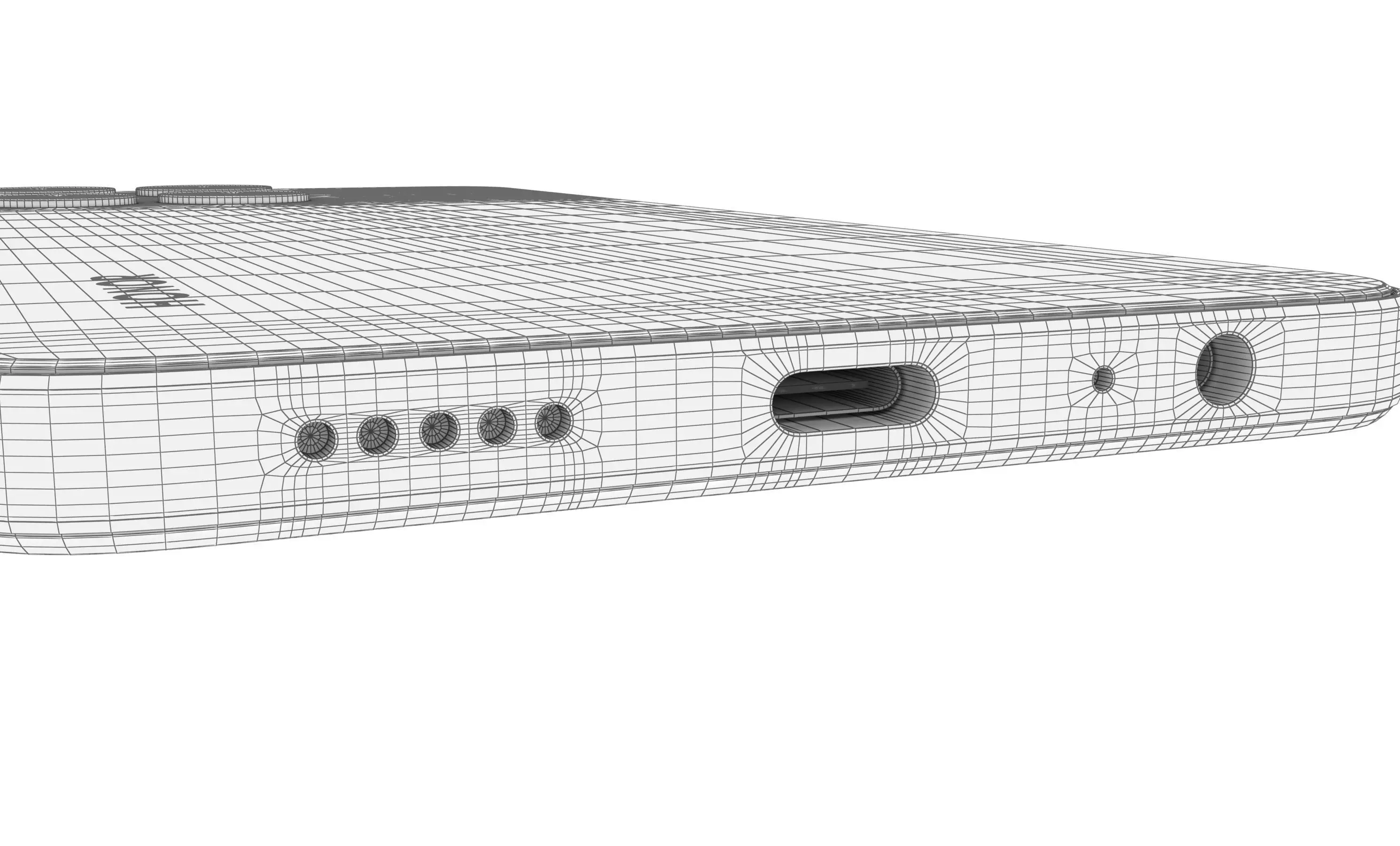 Honor X6a Green High Poly 3D model_22