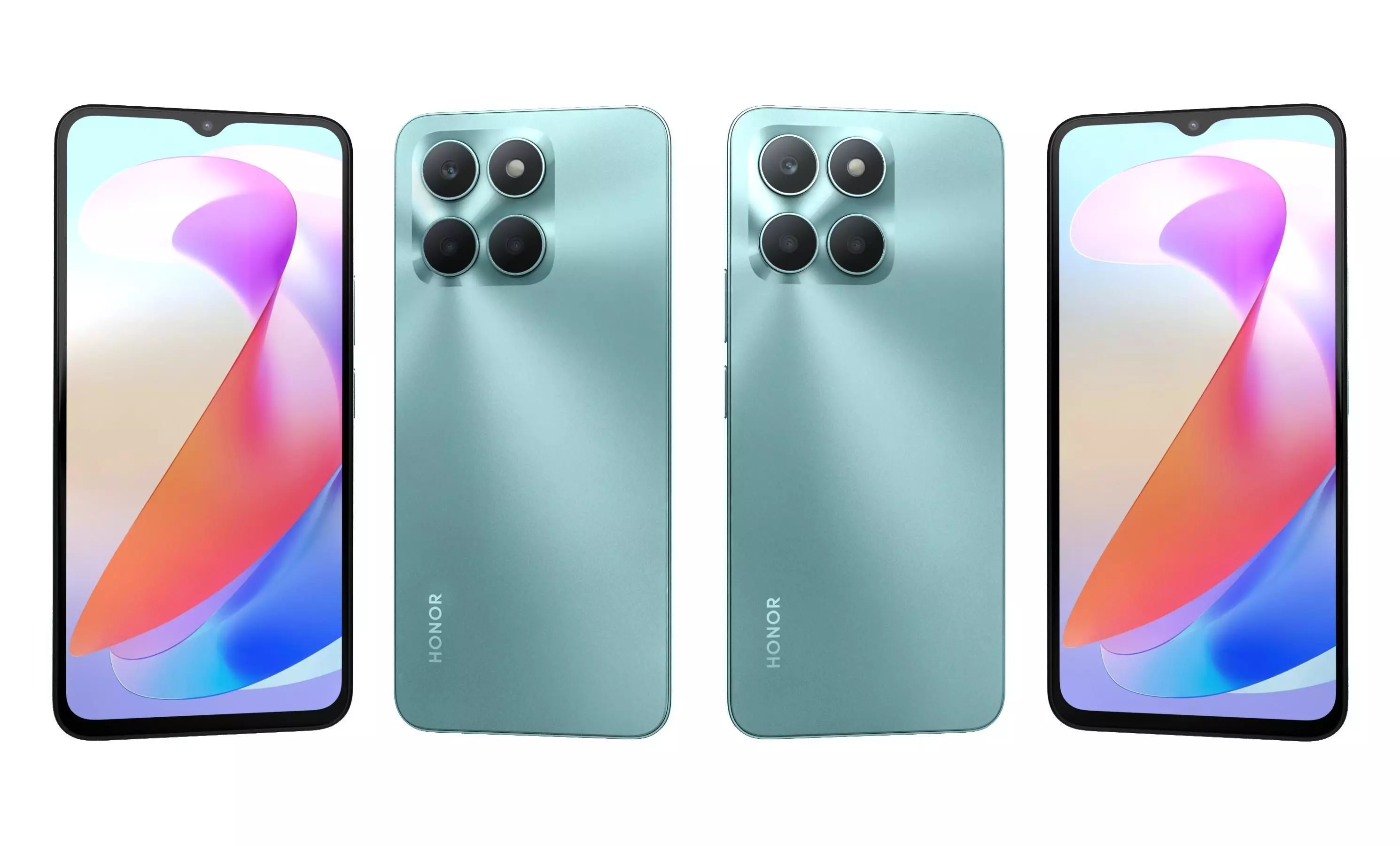 Honor X6a Green High Poly 3D model_20