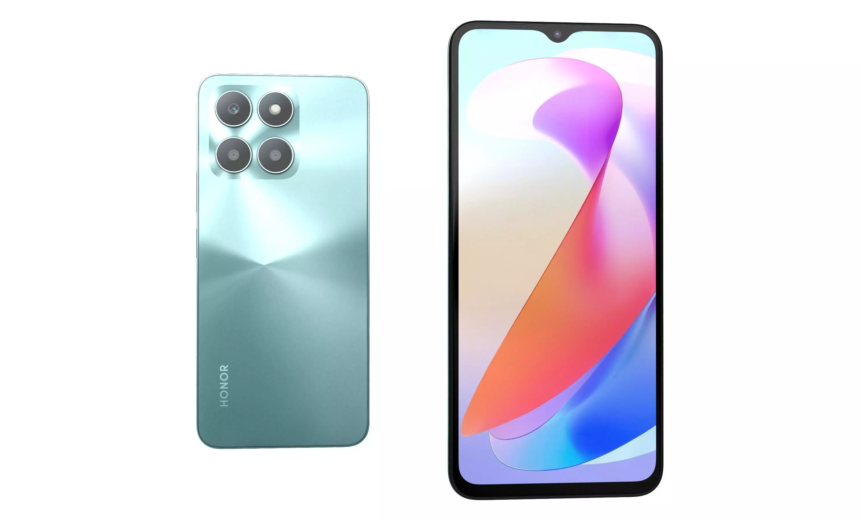 Honor X6a Green High Poly 3D model_28