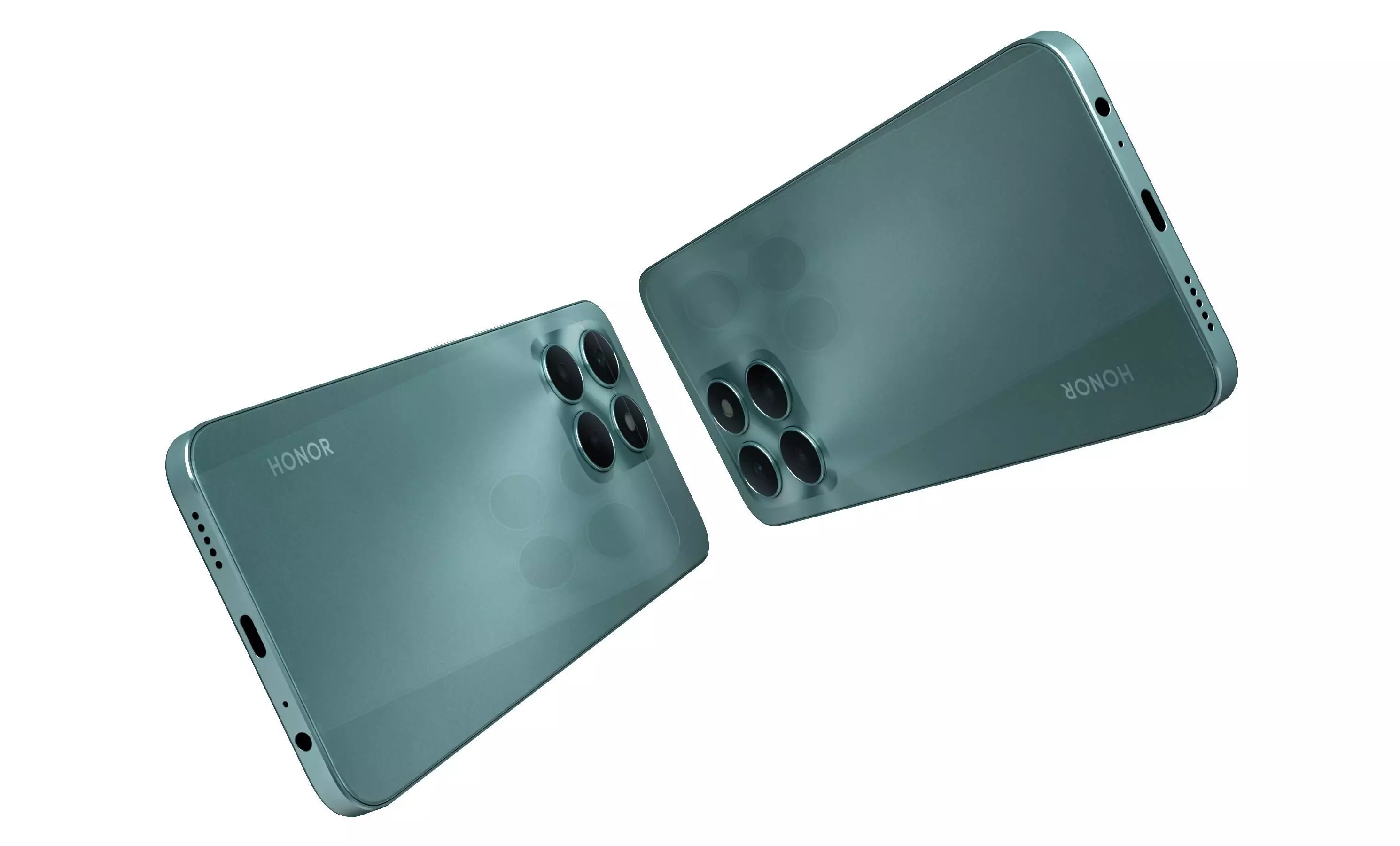 Honor X6a Green High Poly 3D model_4