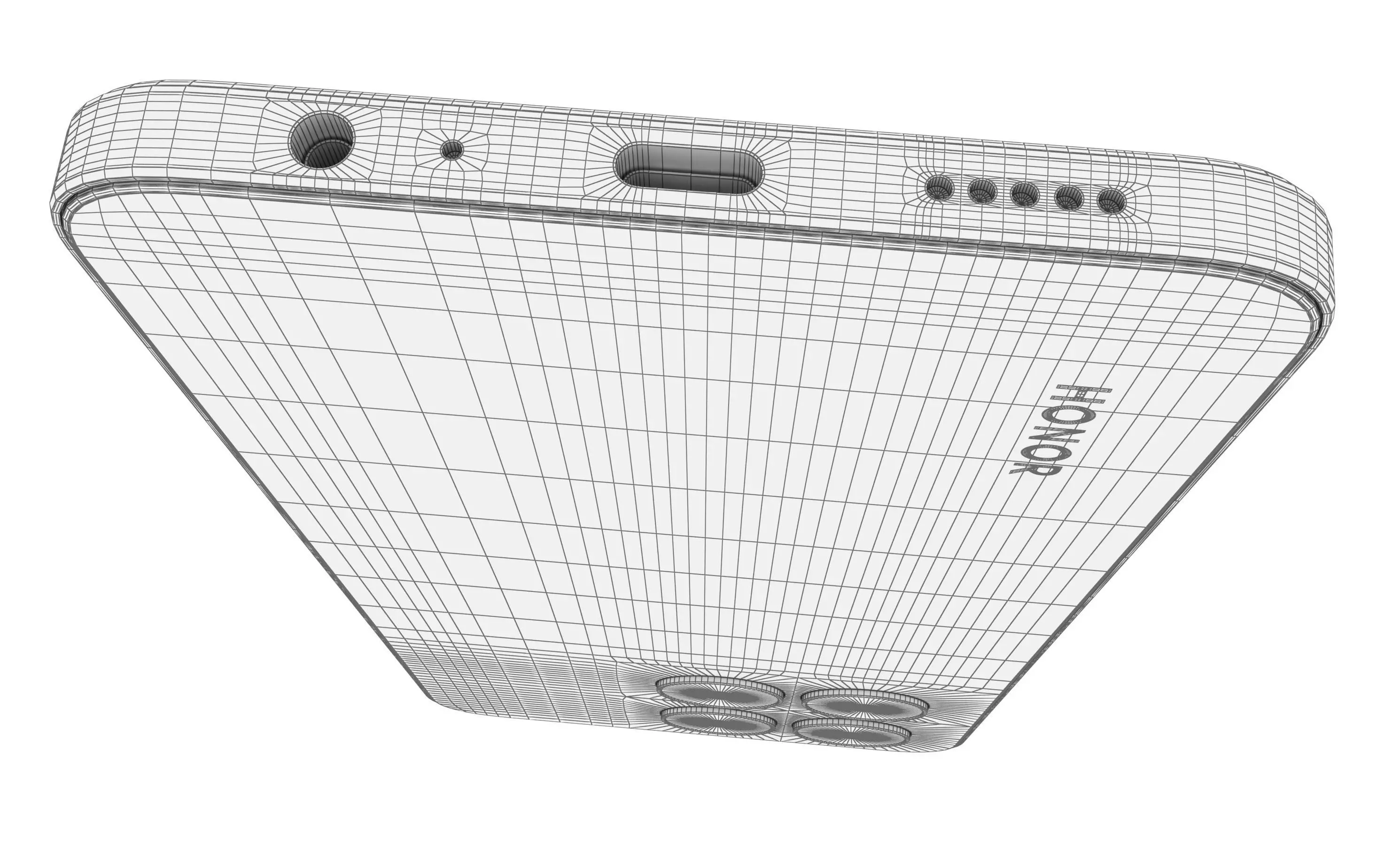 Honor X6a Green High Poly 3D model_15