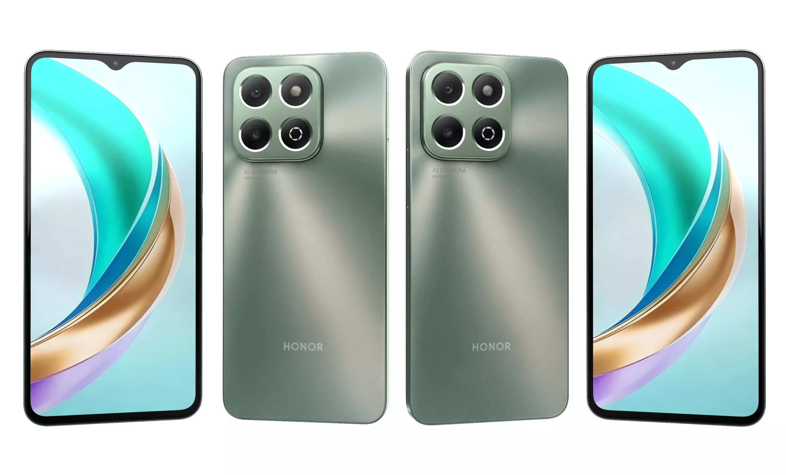 Honor X6b Forest Green High Poly 3D model_21