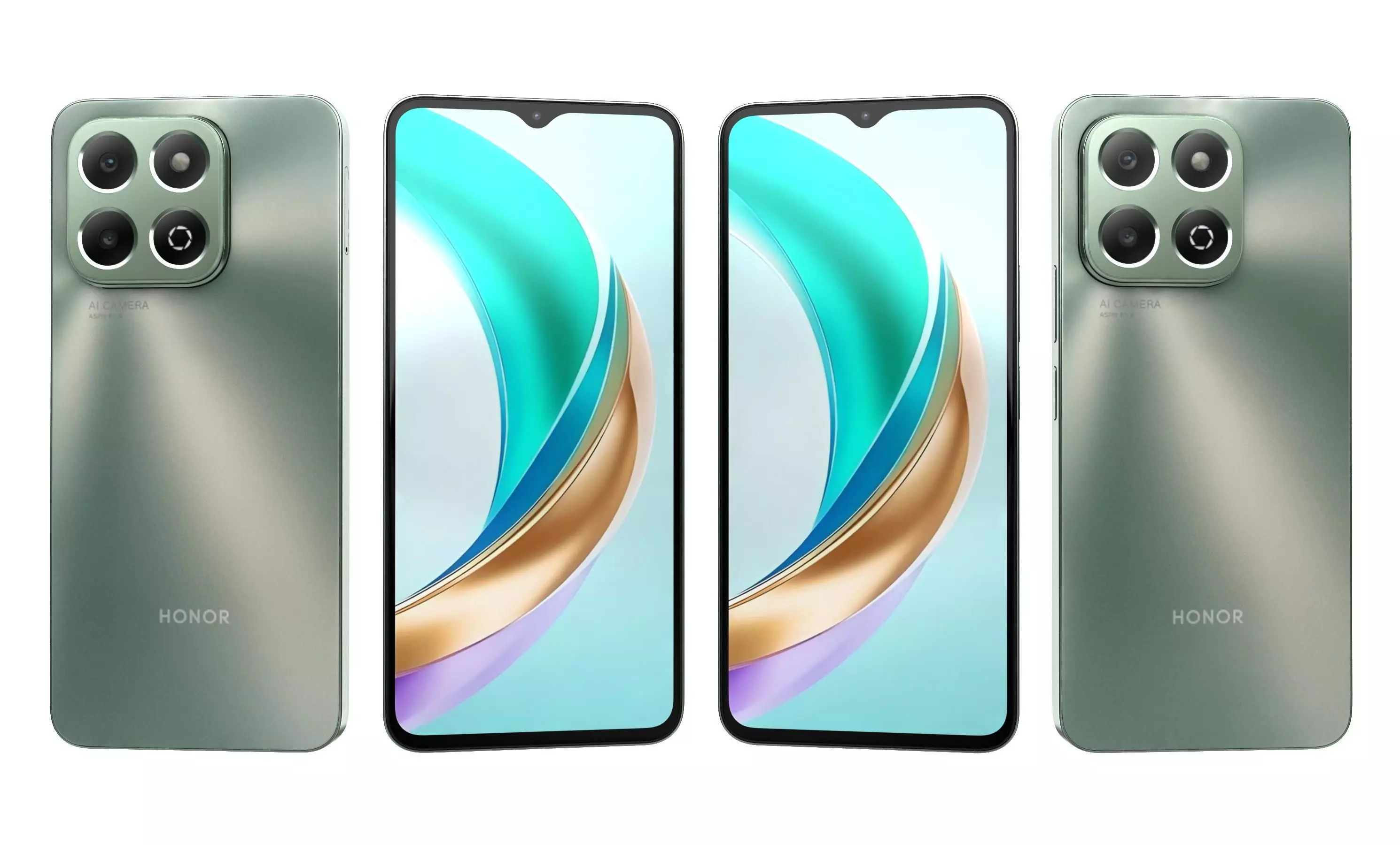 Honor X6b Forest Green High Poly 3D model_27