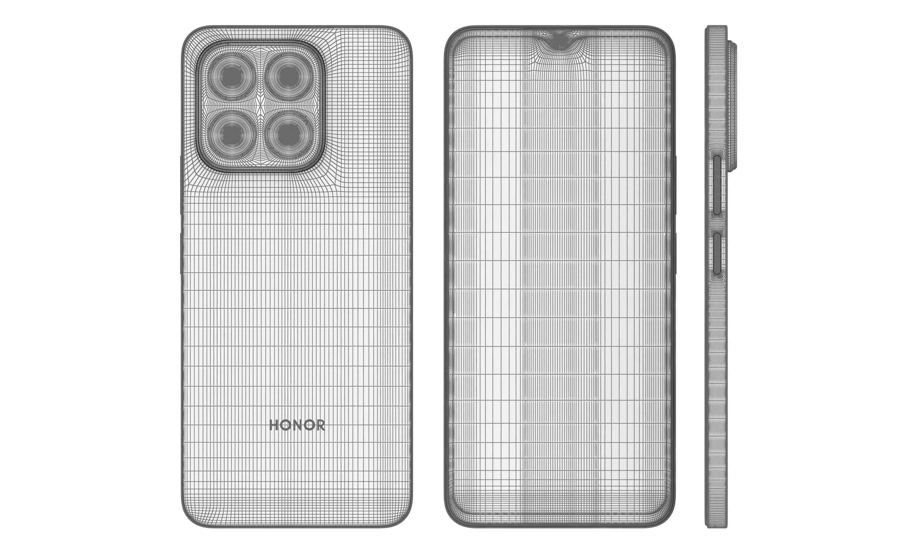 Honor X6b Forest Green High Poly 3D model_12