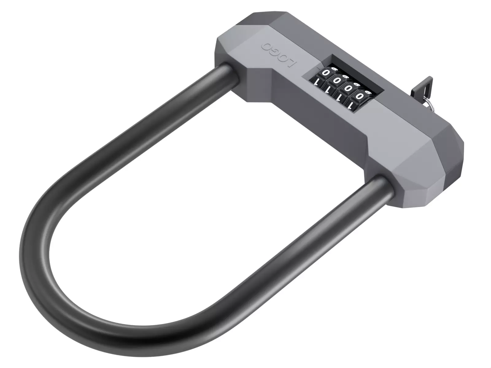 Combination Bicycle U-Lock 3D model_2