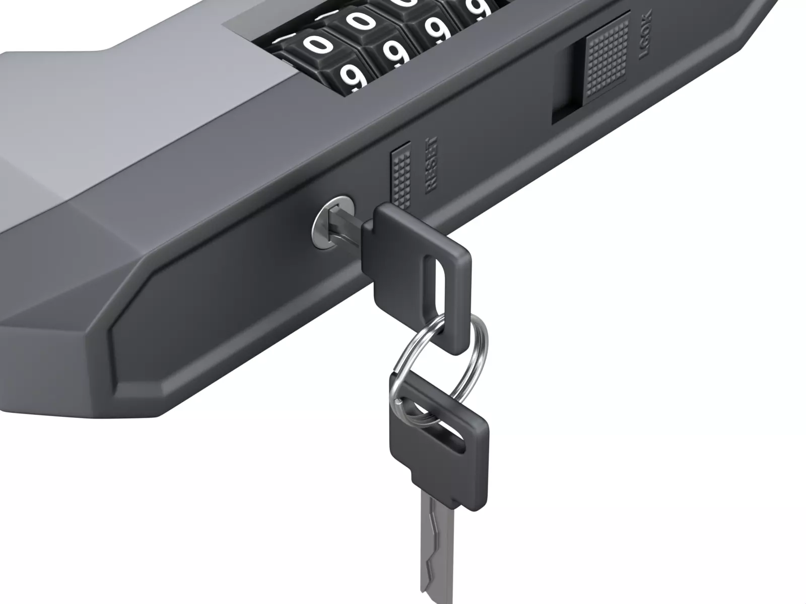 Combination Bicycle U-Lock 3D model_7