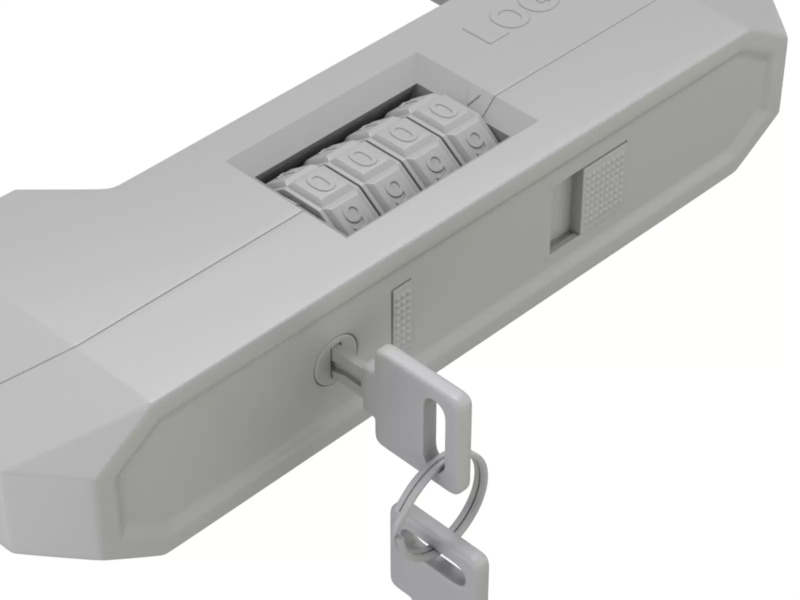 Combination Bicycle U-Lock 3D model_15