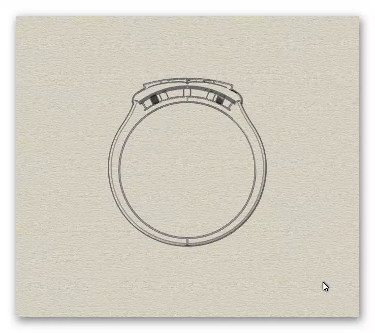 heart love gold ring 3D print model_7