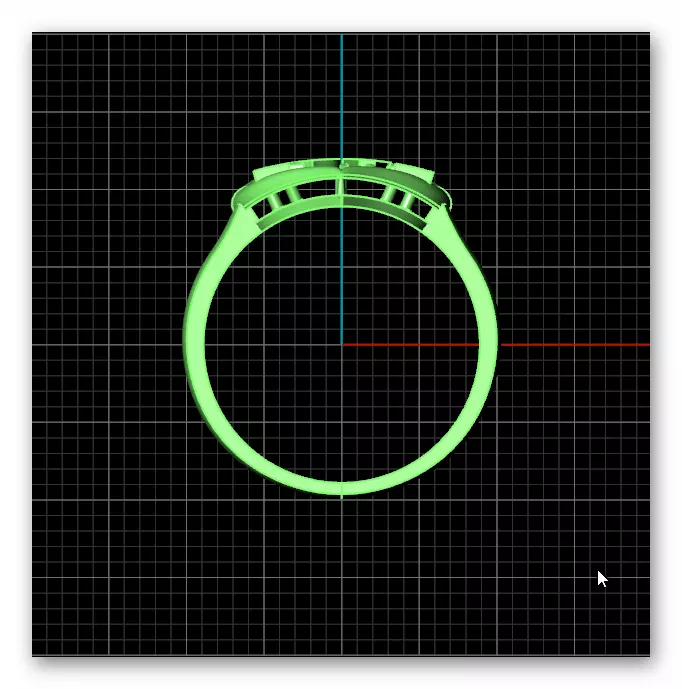 heart love gold ring 3D print model_2