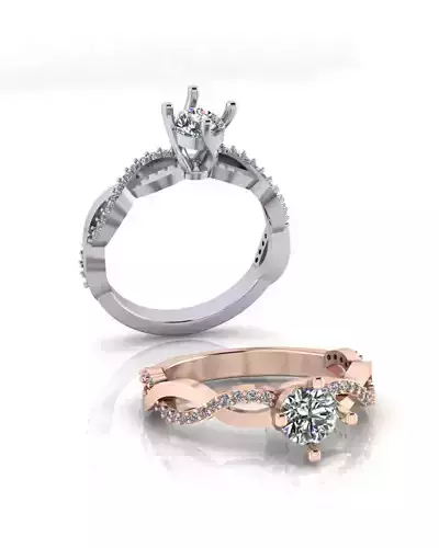 solitaire engagement jewelry ring