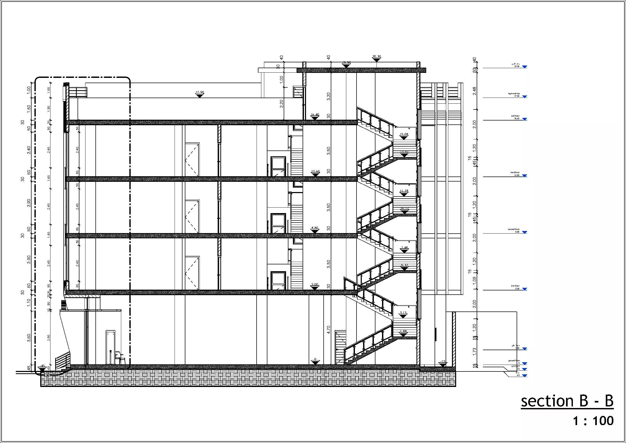Modern 4 Story Hotel Building I Revit-FBX-DWG-HQuality Renders I 3D model_10