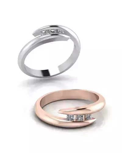 bypass princess engagement jewelry ring