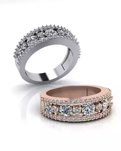 round engagement jewelry ring
