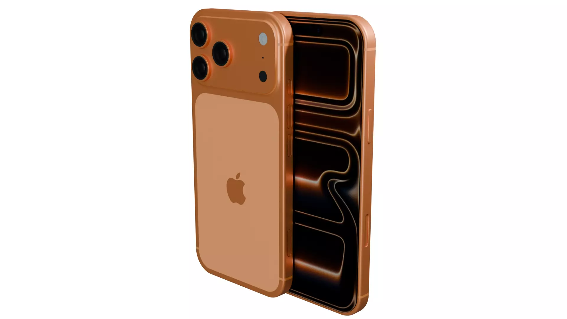 Iphone 17 Pro Max Cosmic Orange 3D model