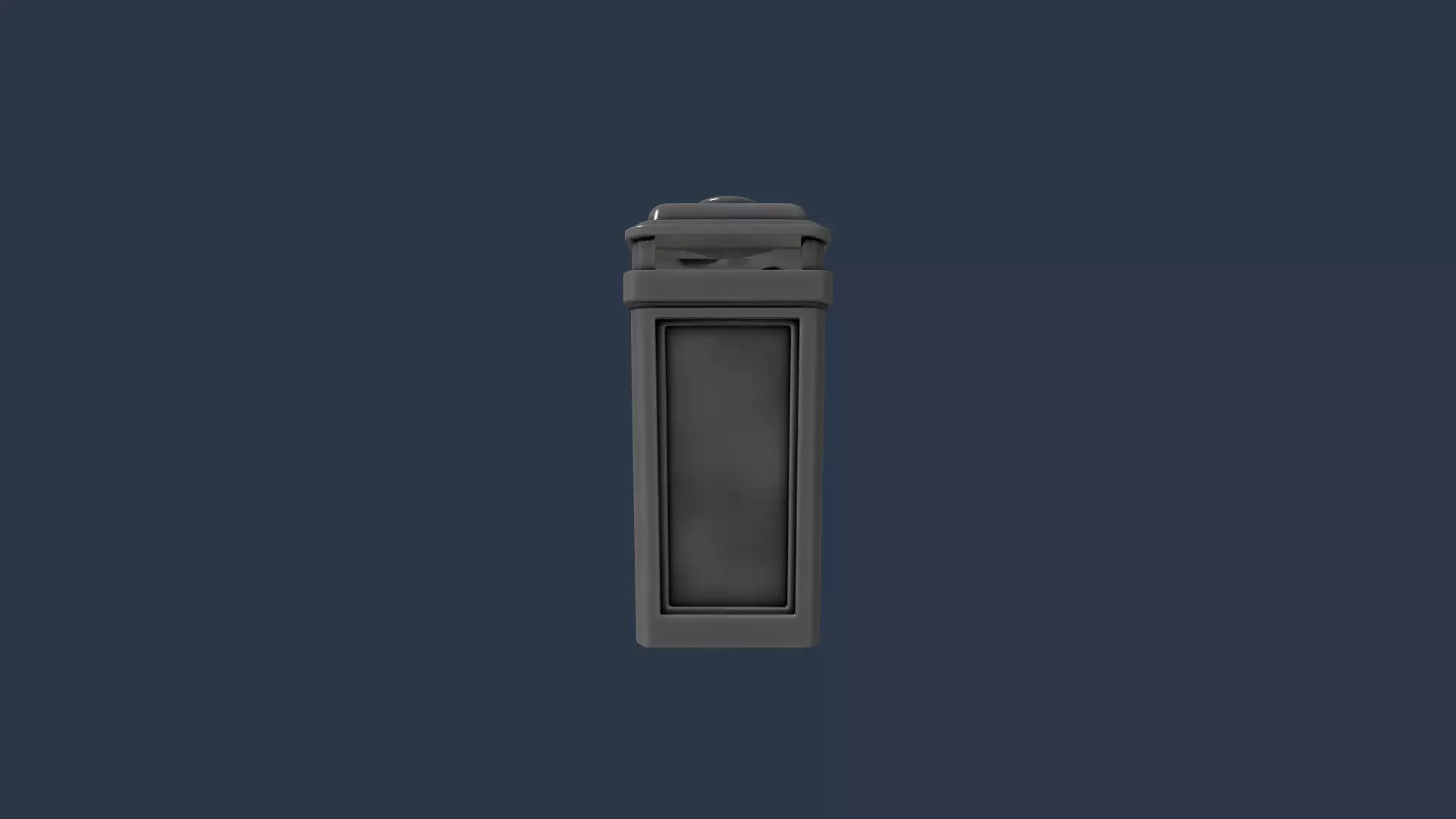 Dustbin 3D model_2