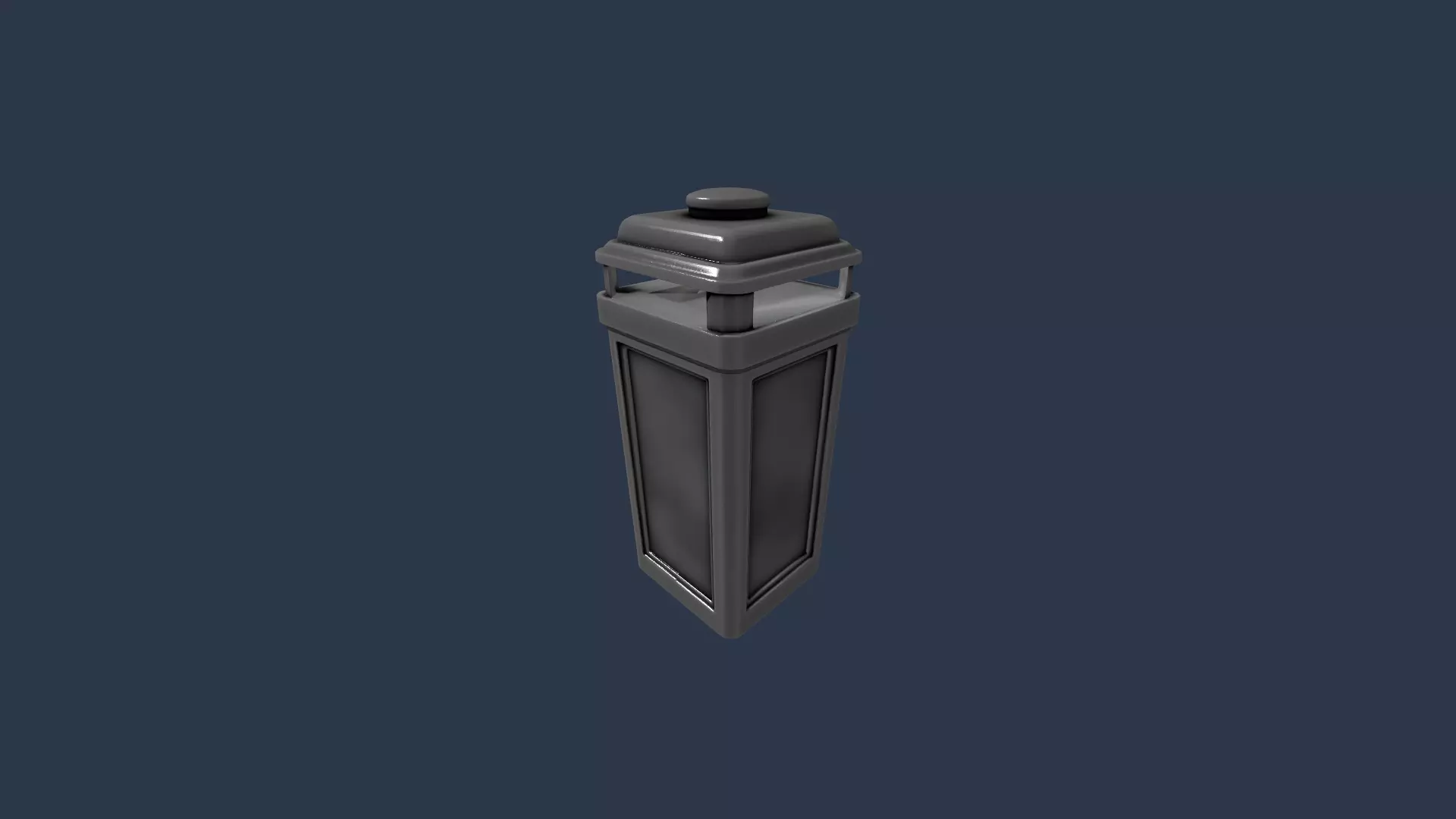Dustbin 3D model_3