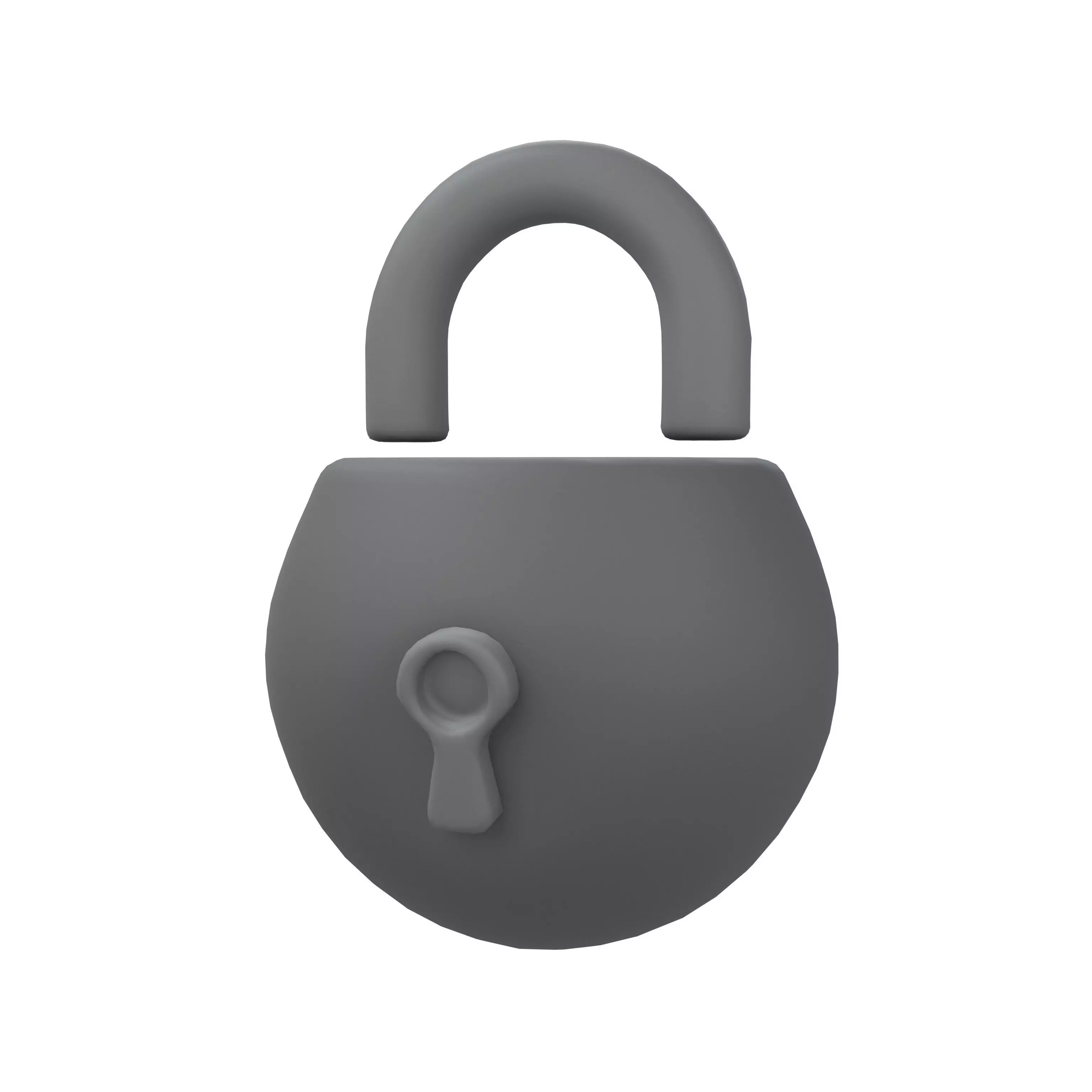 Lock Symbol v1 001 Low-poly 3D model_0