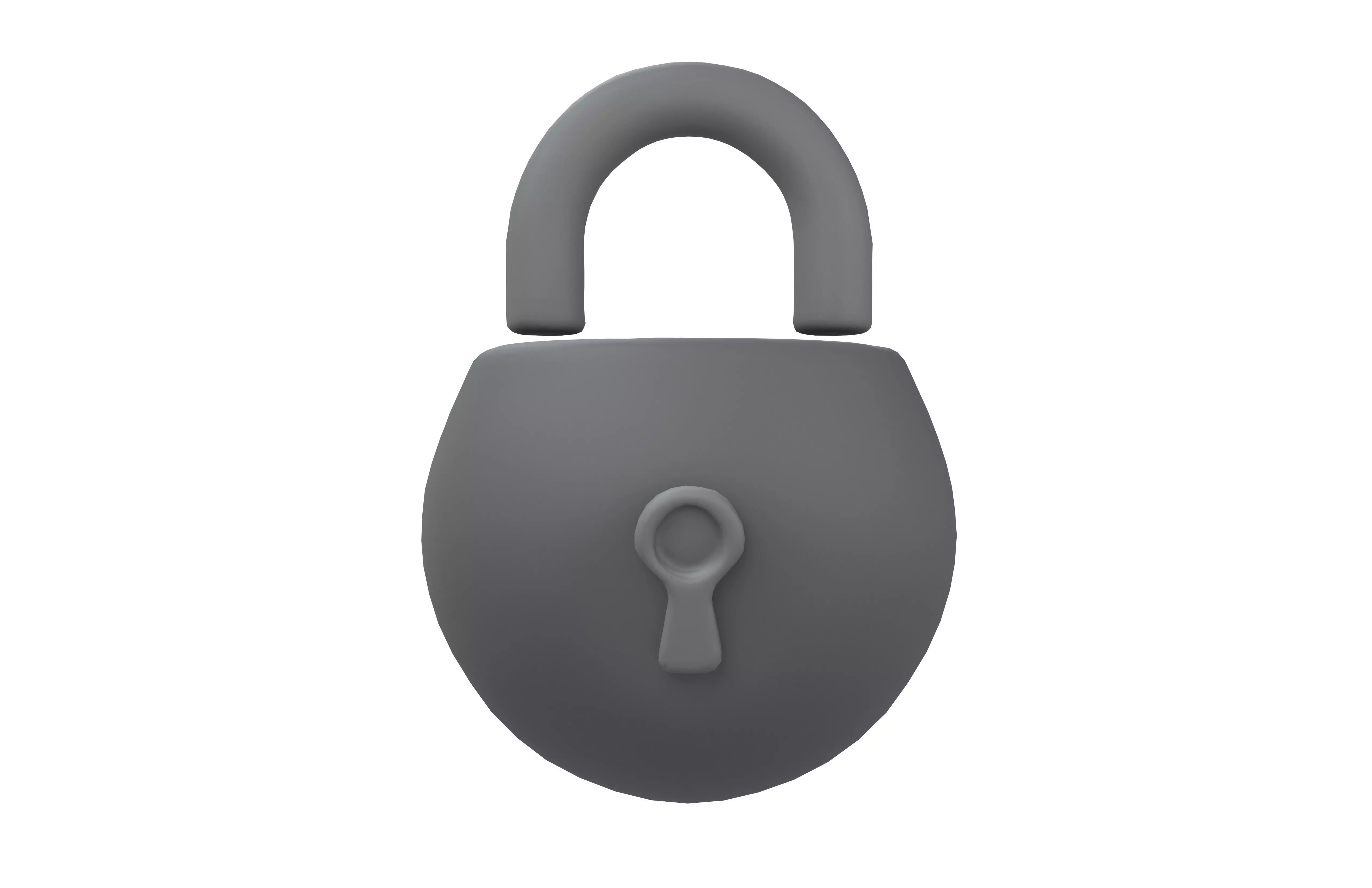 Lock Symbol v1 001 Low-poly 3D model_1