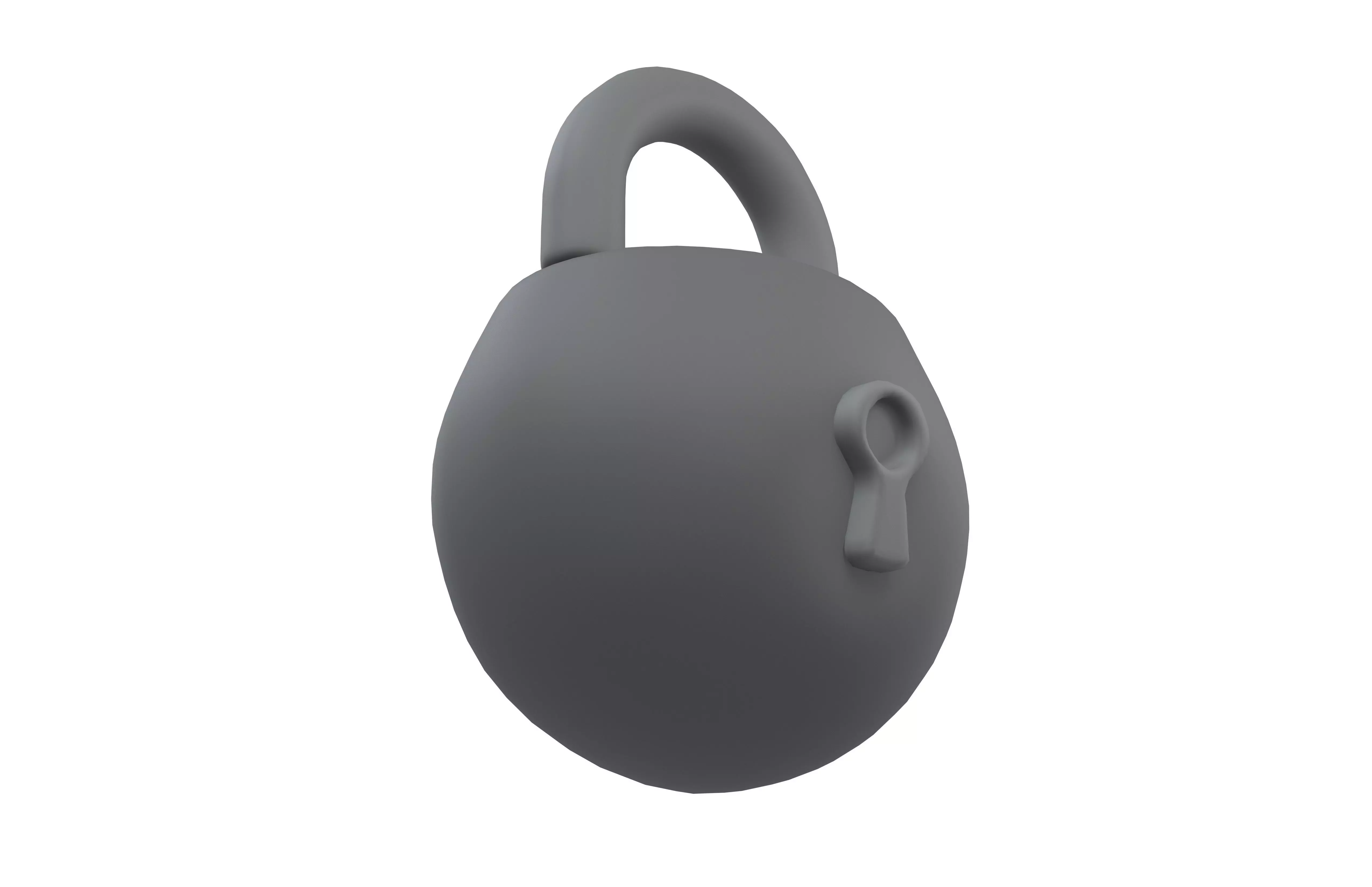 Lock Symbol v1 001 Low-poly 3D model_3