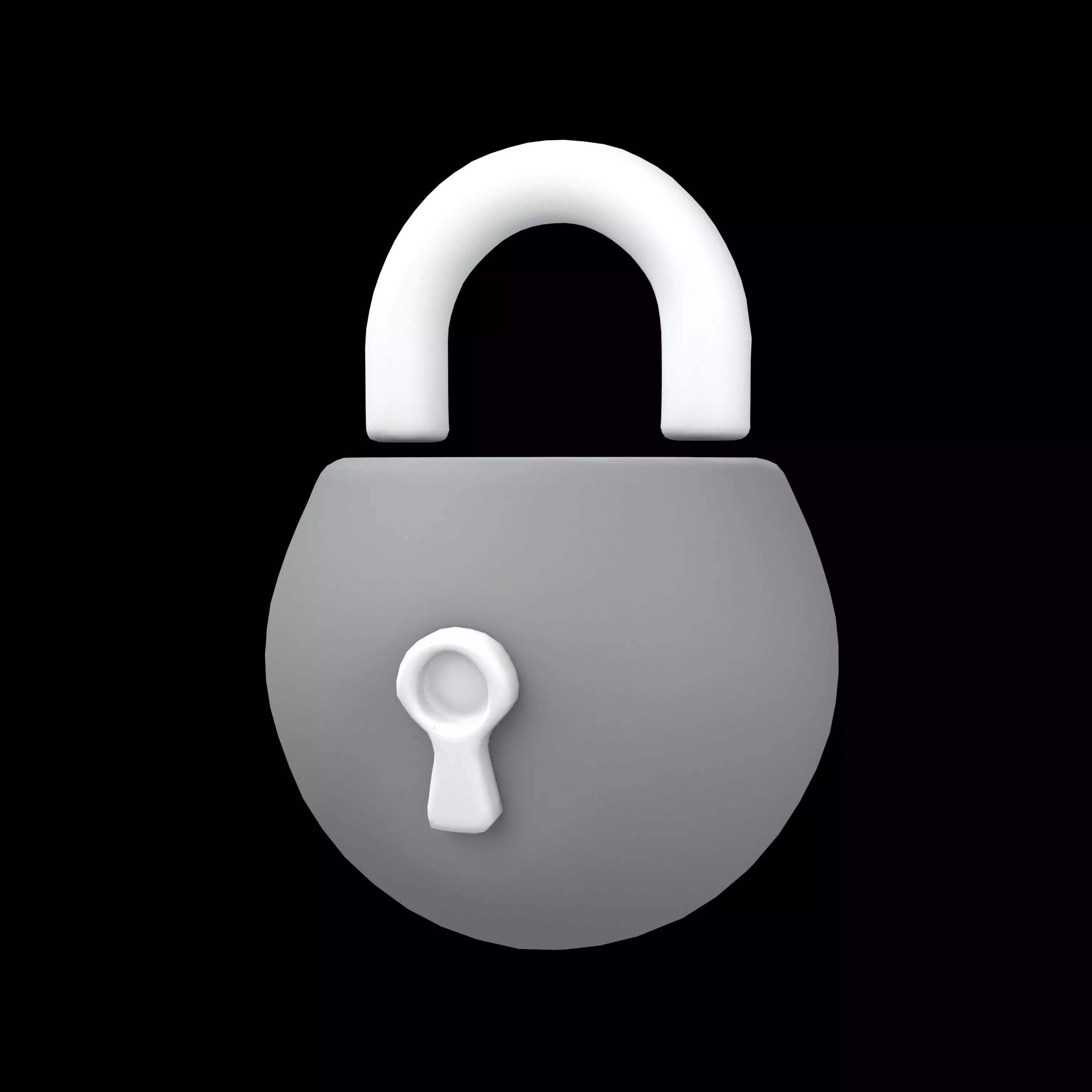 Lock Symbol v1 003 Low-poly 3D model