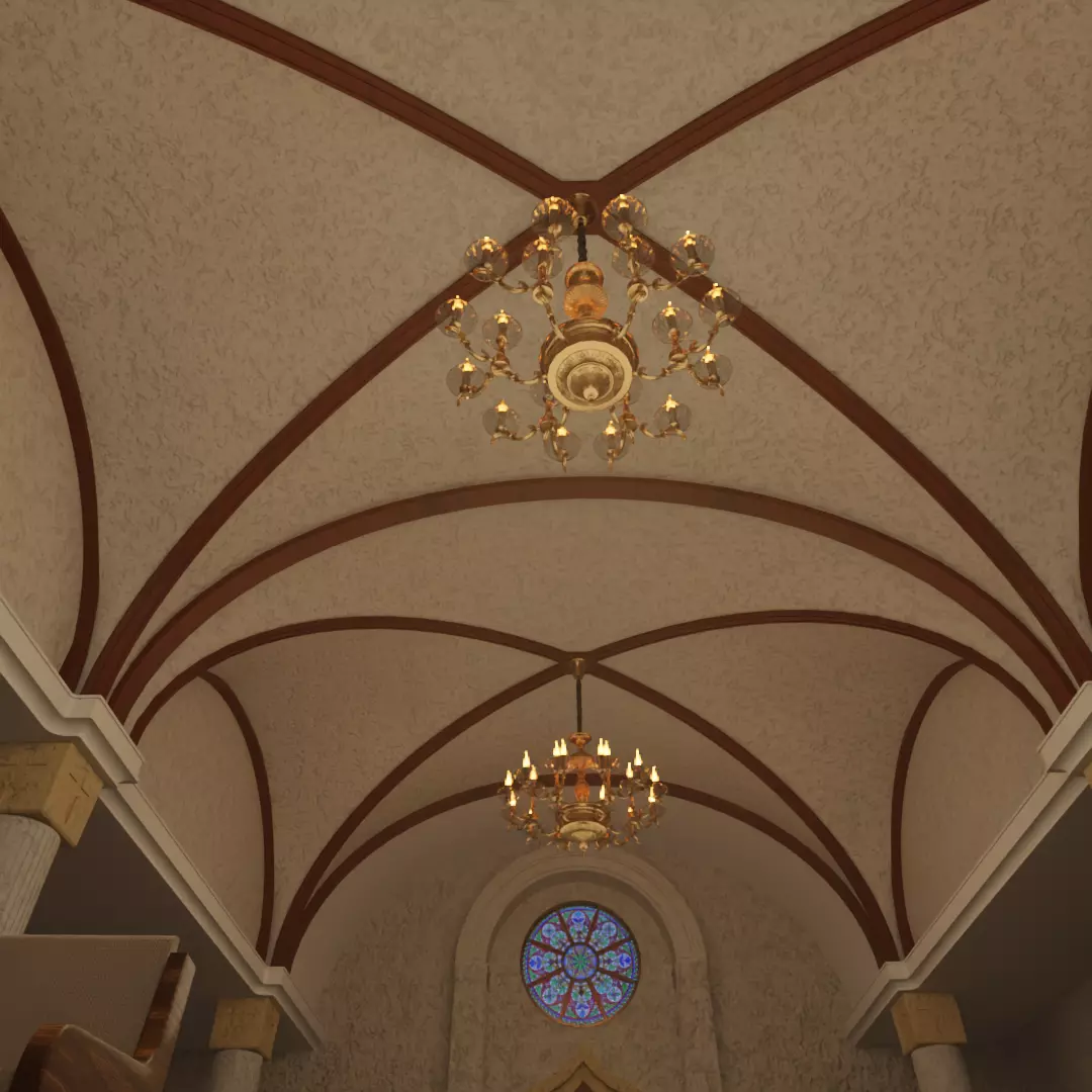 Church Set  Chapel of Soft Light 3D model_6