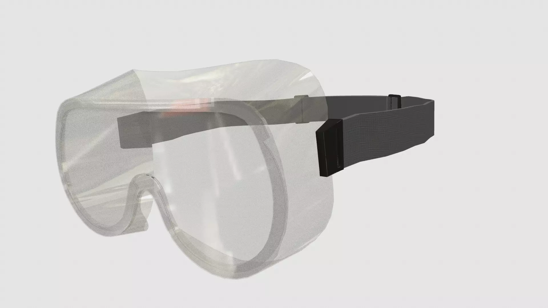 Chemical Splash Goggles Low Poly Low-poly 3D model_18