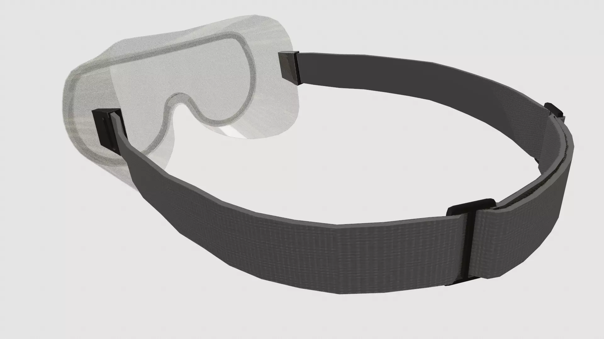 Chemical Splash Goggles Low Poly Low-poly 3D model_15