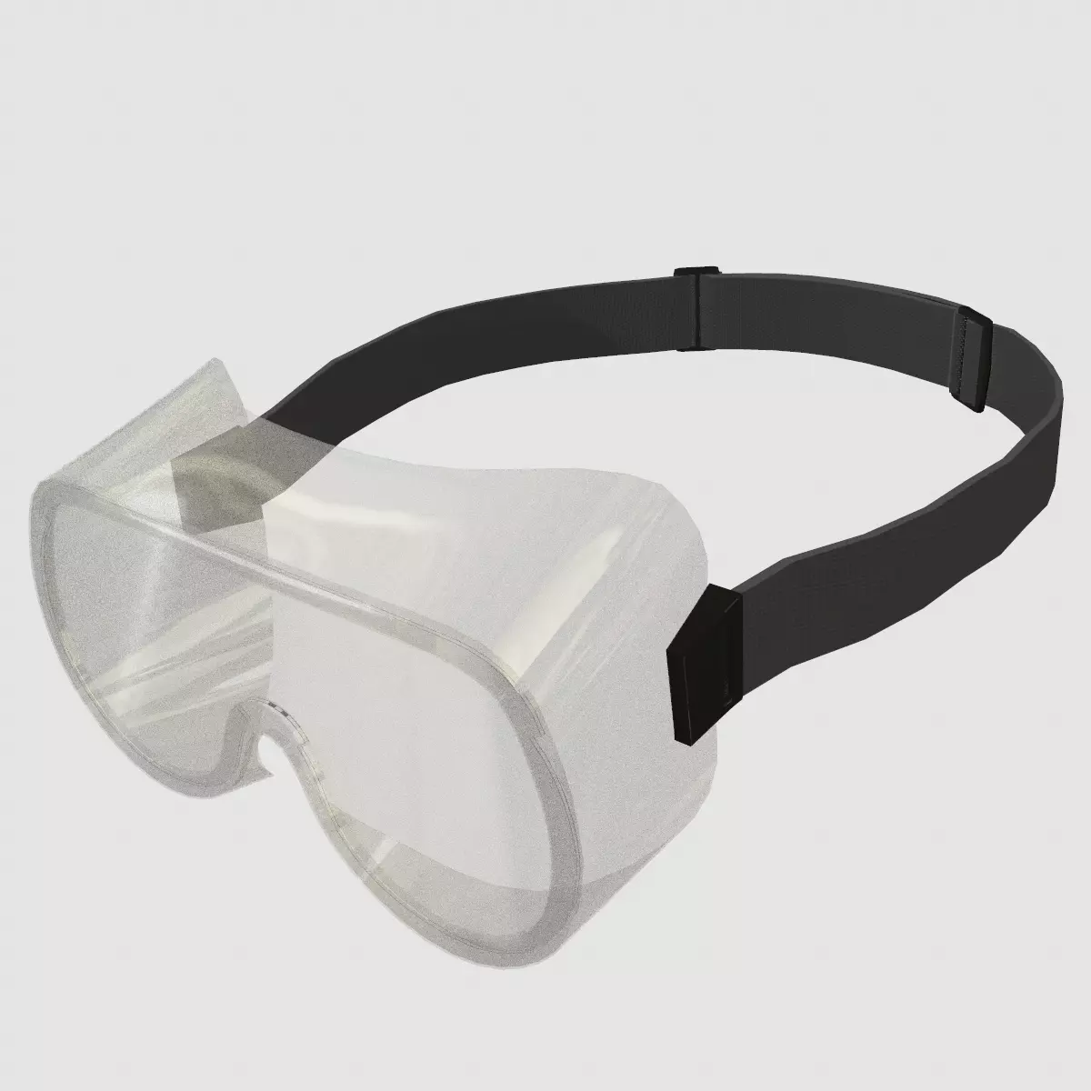 Chemical Splash Goggles Low Poly Low-poly 3D model_5