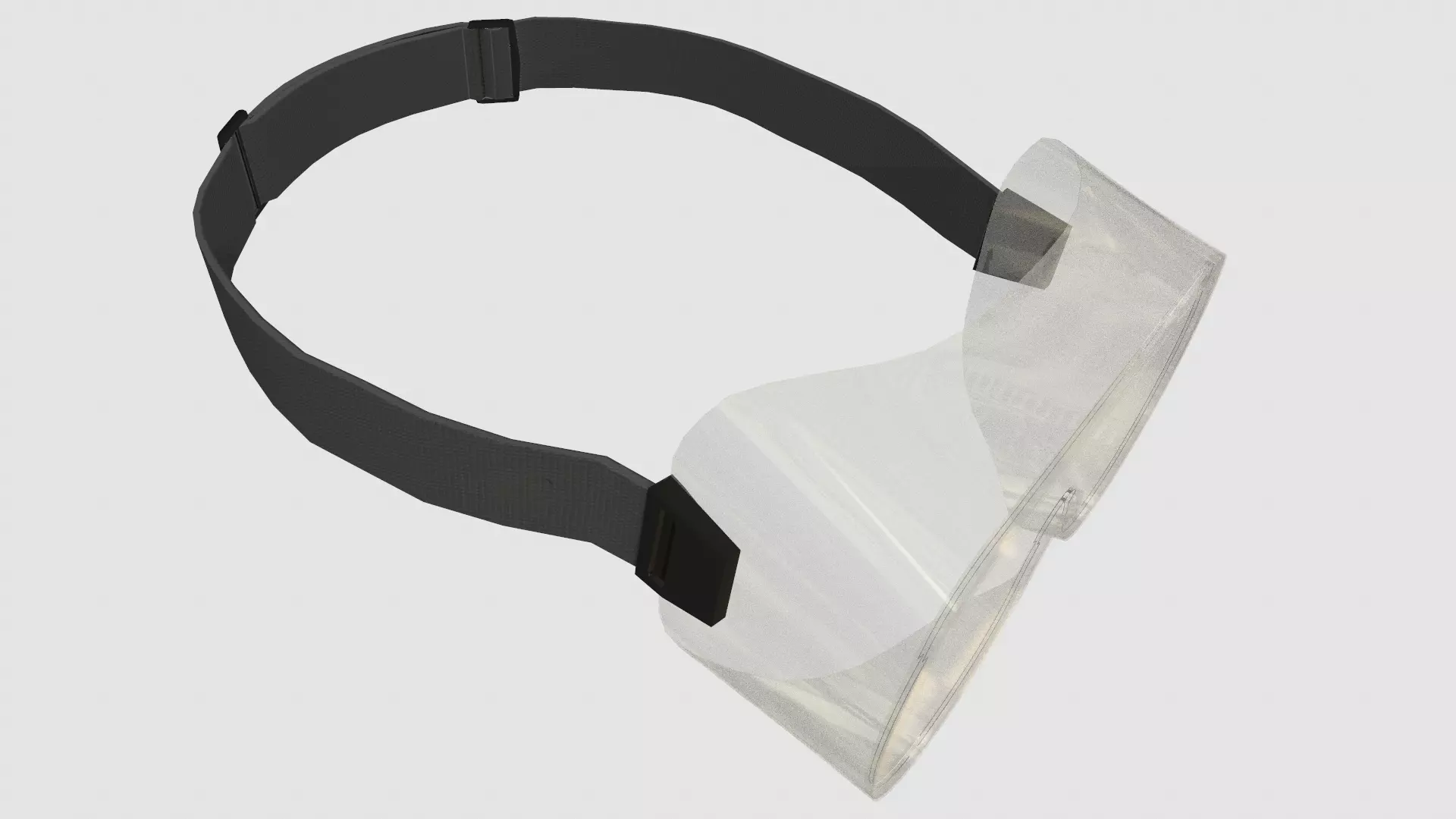 Chemical Splash Goggles Low Poly Low-poly 3D model_9